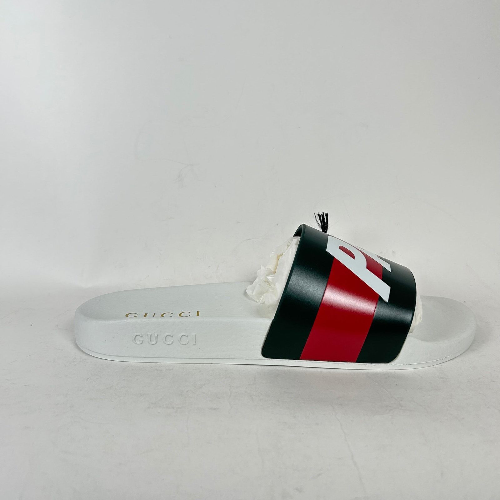 Gucci x Palace White Slides Size GG 13
