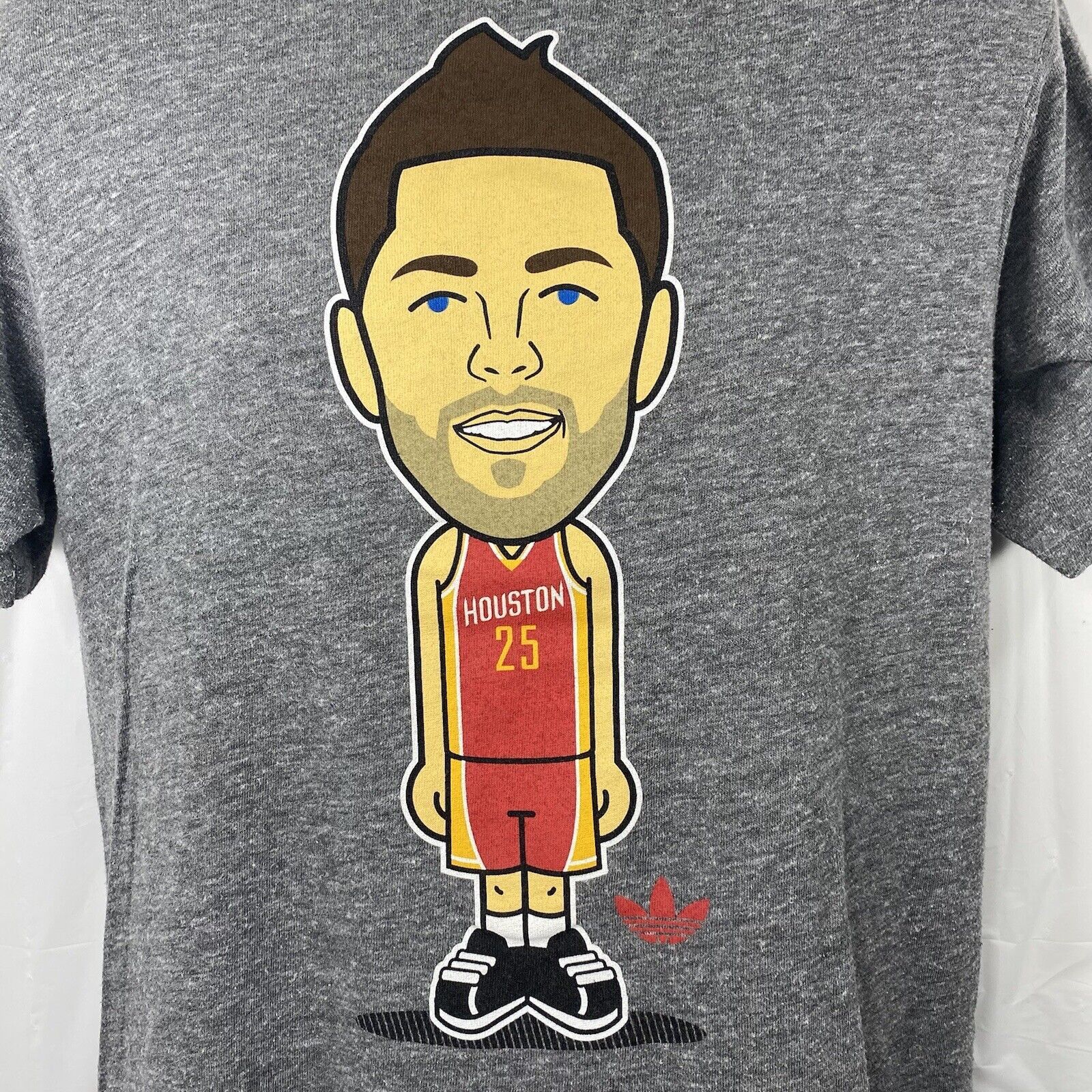 Adidas Adidas Houston Rockets Medium Chandler Parsons Gray T Shirt Size US M / EU 48-50 / 2 - 4 Thumbnail