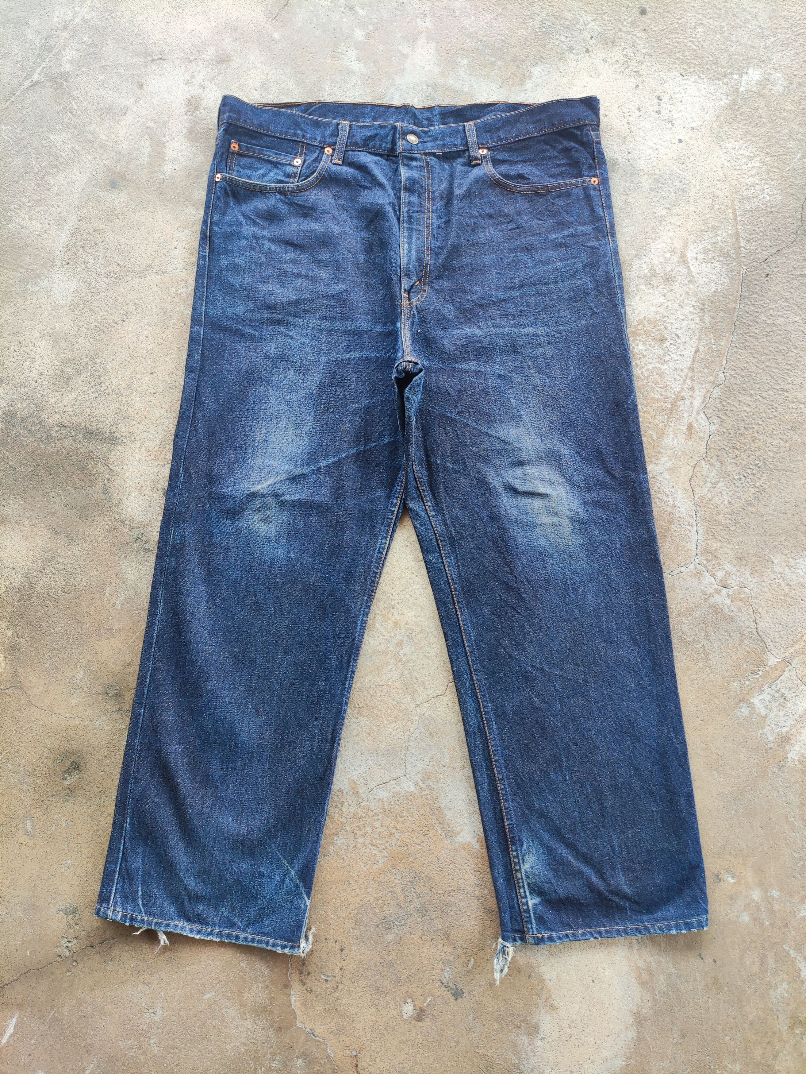 Levi's Vintage Levi's Brand Baggy Denim Distressed Pants Size US 42 / EU 58 - 1 Thumbnail