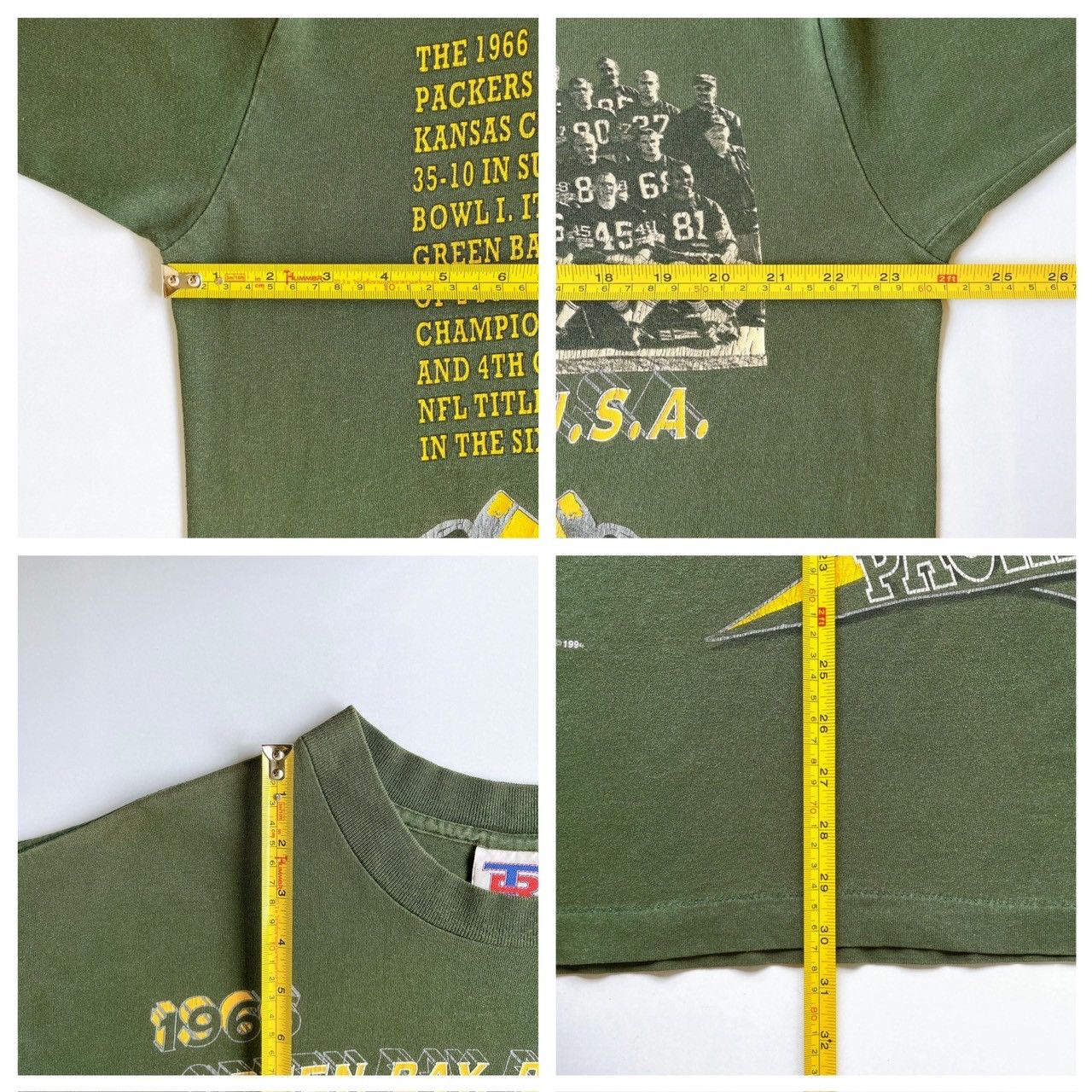 Vintage 90s Green Bay Packers players NFL t-shirt/ L Size US L / EU 52-54 / 3 - 9 Thumbnail