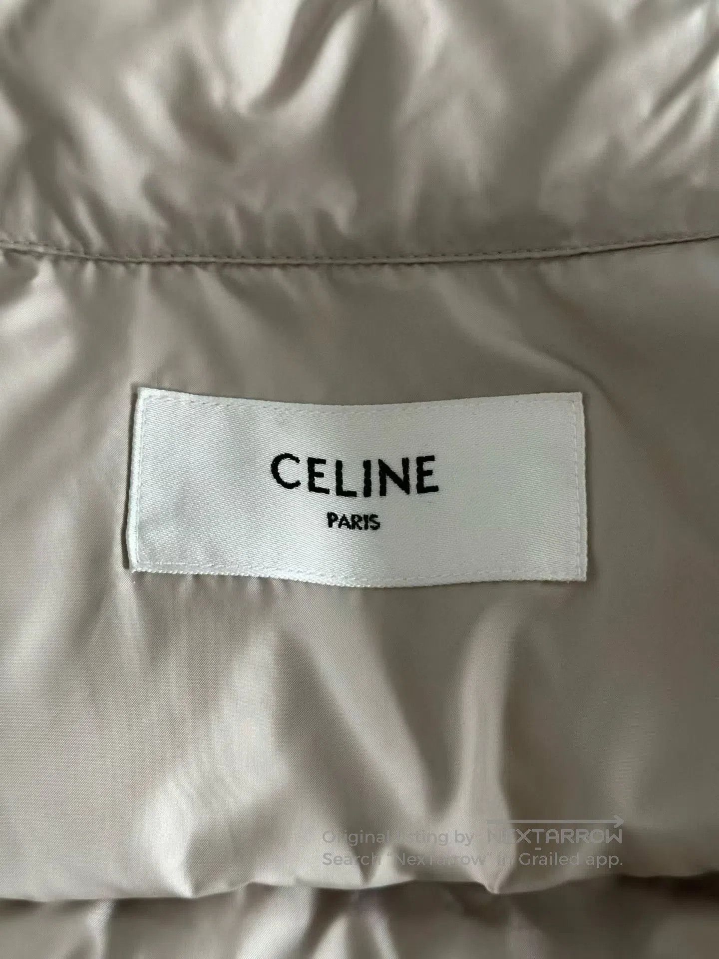 Celine CELINE Milk Tea Triumph Arch Down Vest| Size XXS / US 00 / IT 34 - 3 Thumbnail