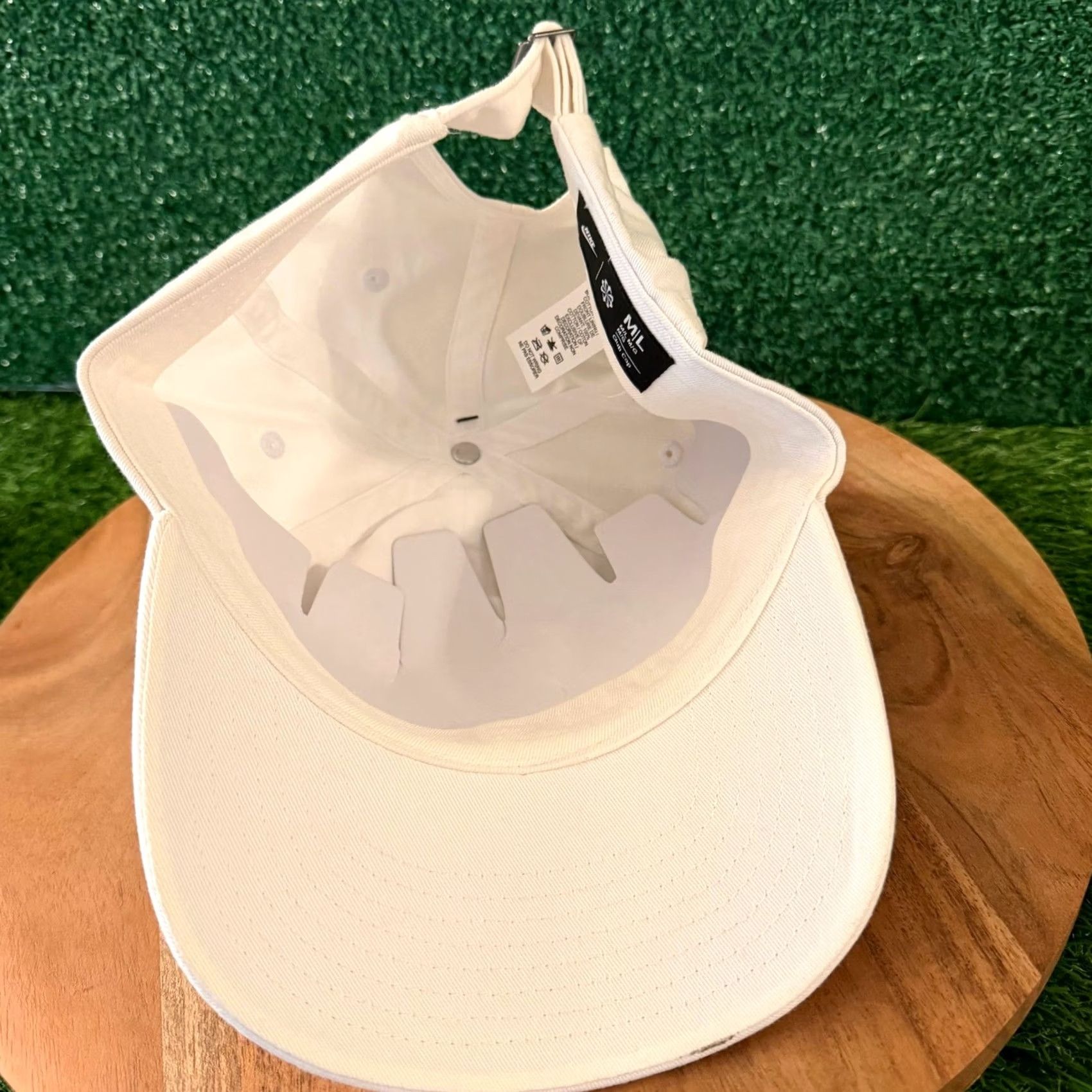 Nike Nike Club Cap Hat Mens Medium Large White Embroidered Sneaker Patch Adjustable Cap Baseball Cap Size ONE SIZE - 7 Thumbnail