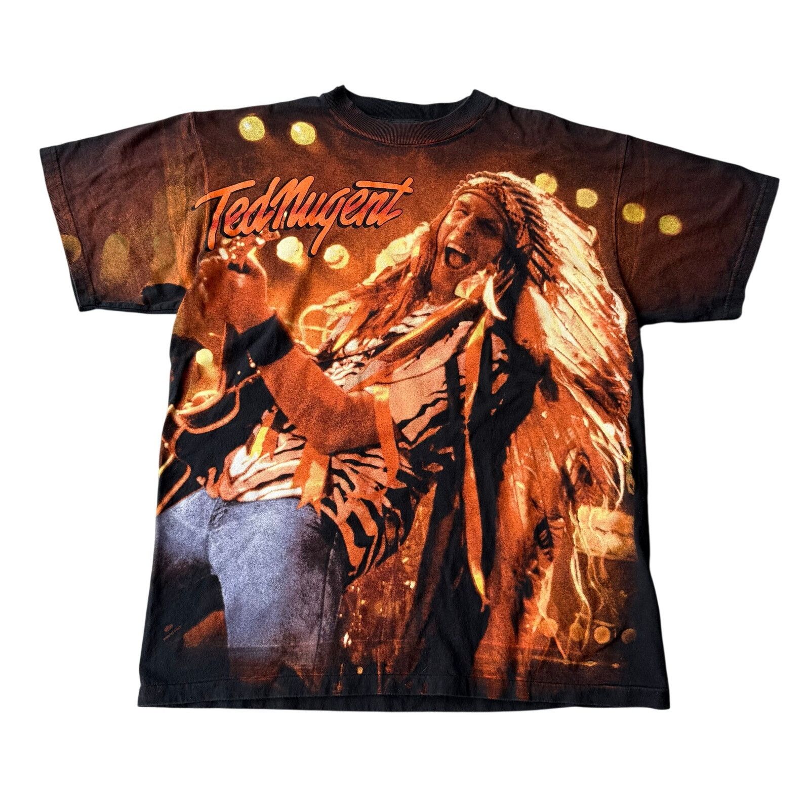 Vintage Vintage 1995 Ted Nugent Spirit of the Wild Winterland Tee Size US L / EU 52-54 / 3 - 1 Thumbnail