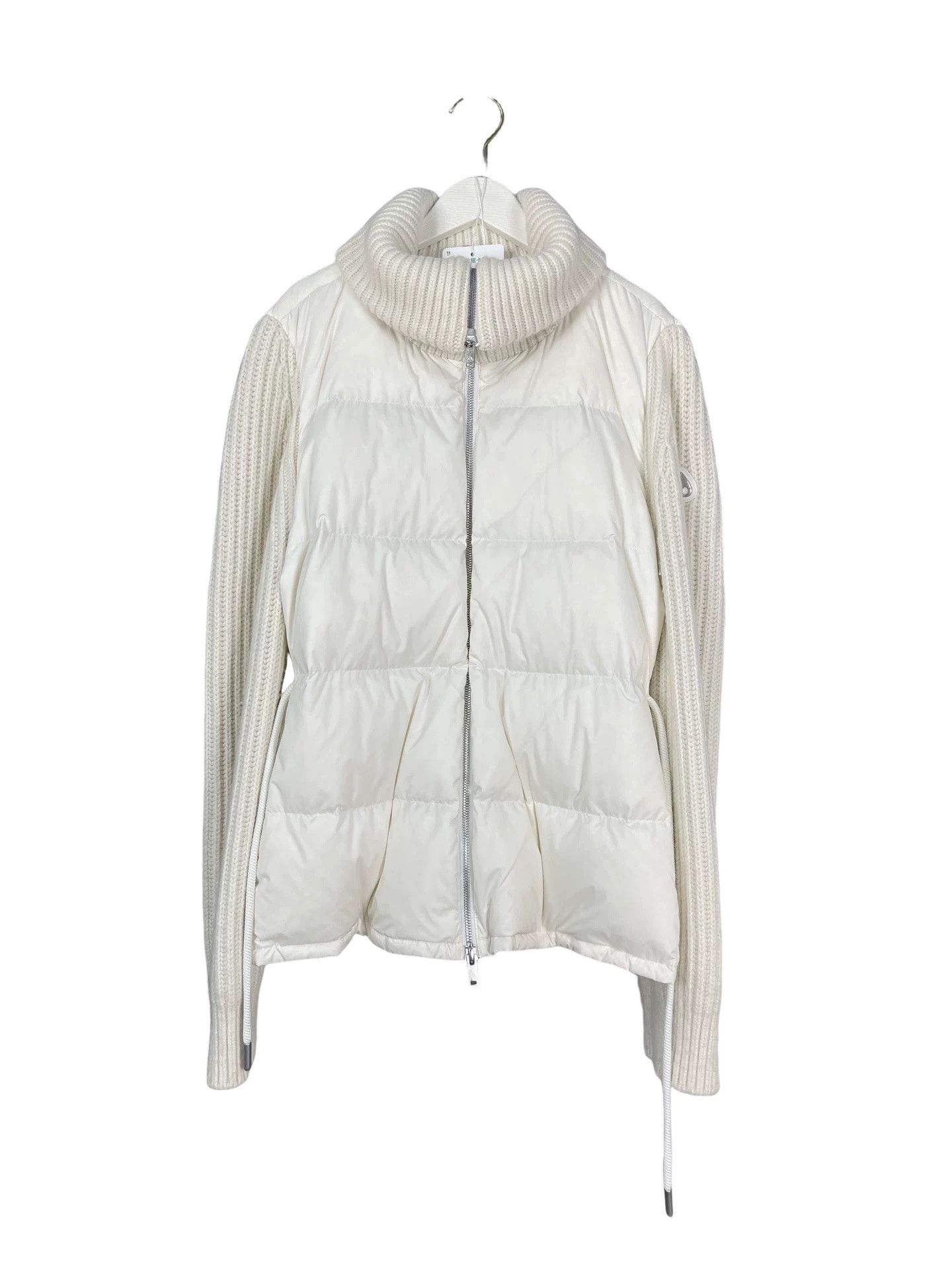 Moose Knuckles Moose Knuckles White Knit Puffer Jacket Size S Size S / US 4 / IT 40 - 1 Thumbnail