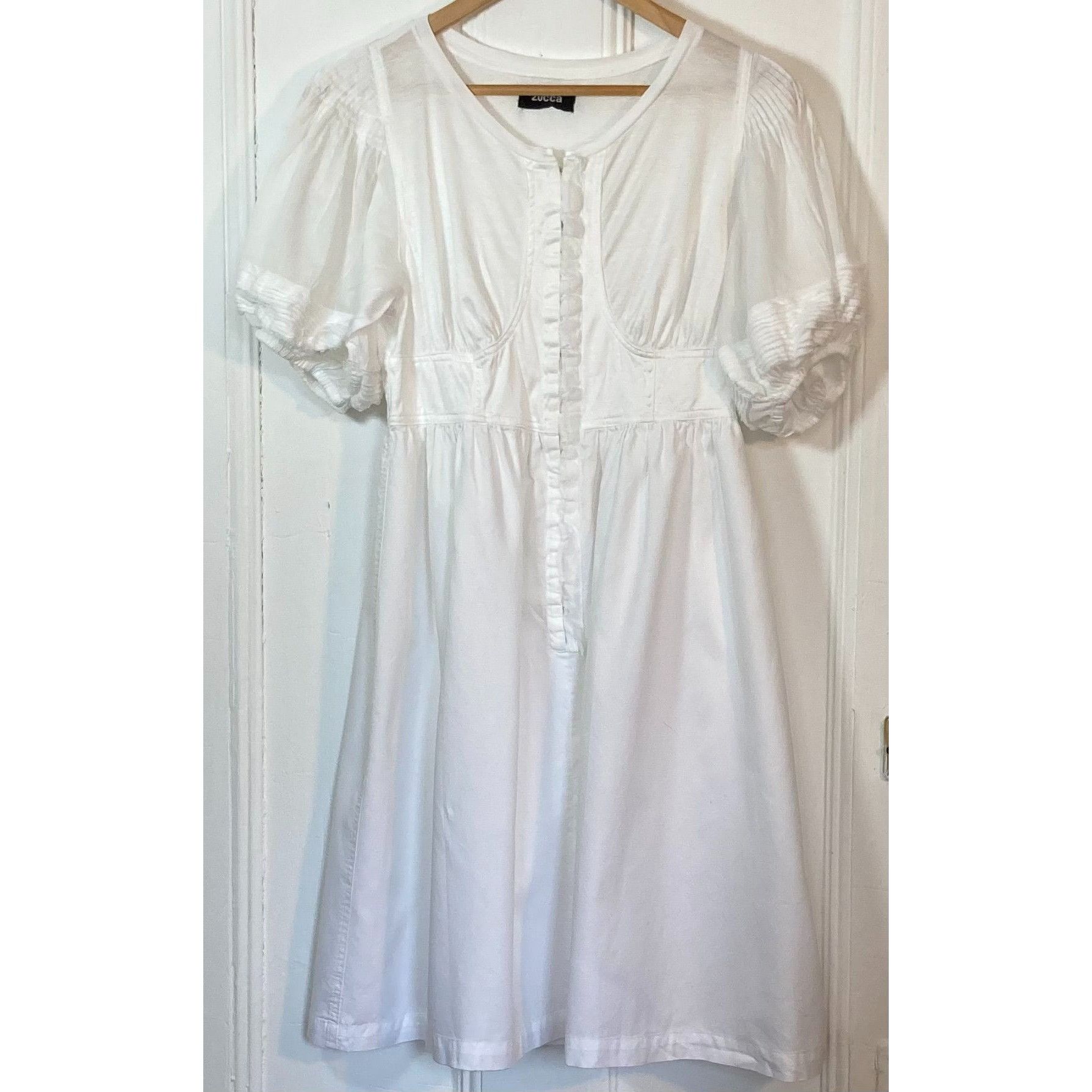 Zucca Super Cute Zucca White Summer Dress, Size M Size M / US 6-8 / IT 42-44 - 1 Thumbnail