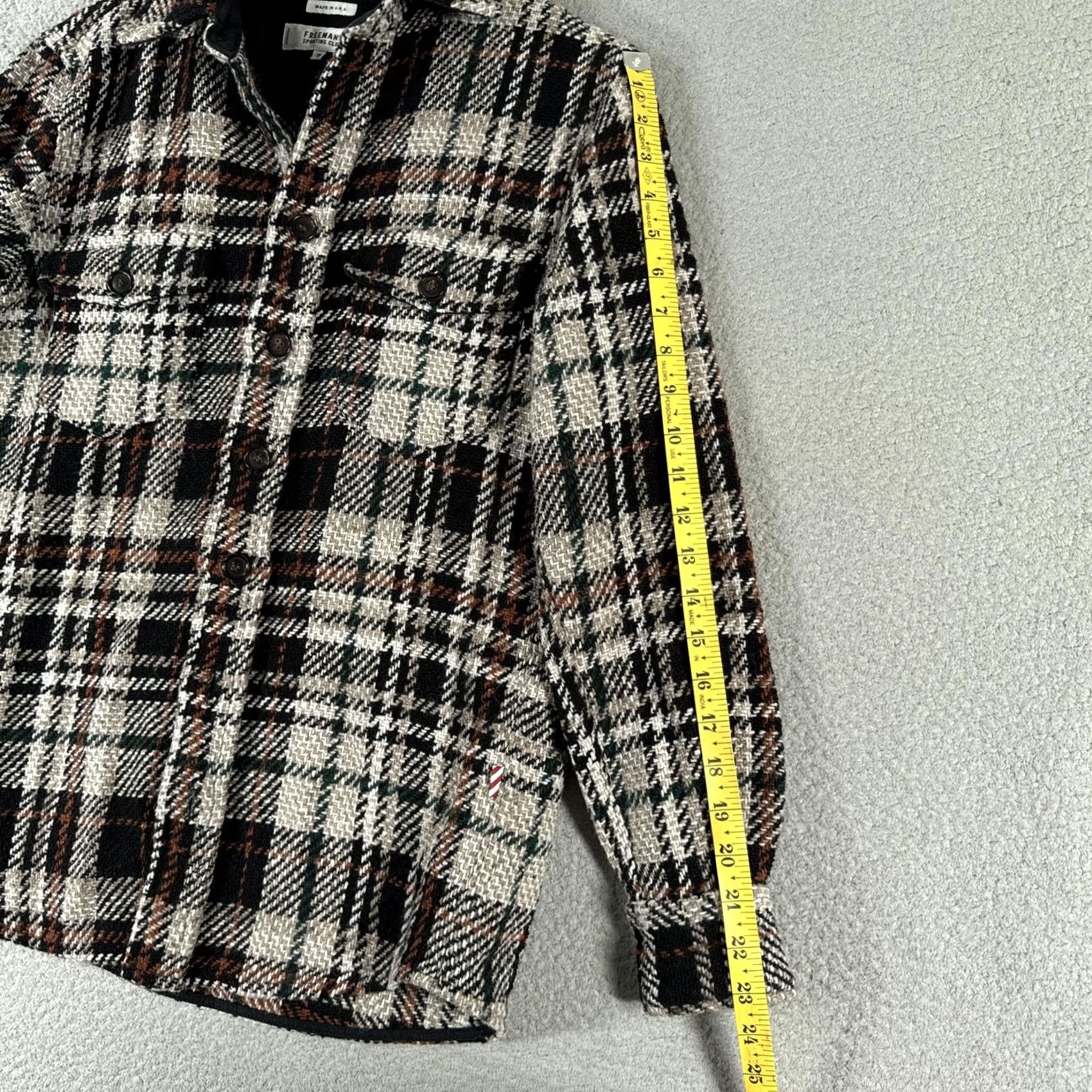Vintage VINTAGE Freemans Sporting Club Shirt Jacket Mens XS Plaid Wool Blend USA FSC Shacket Size US XS / EU 42 / 0 - 7 Thumbnail