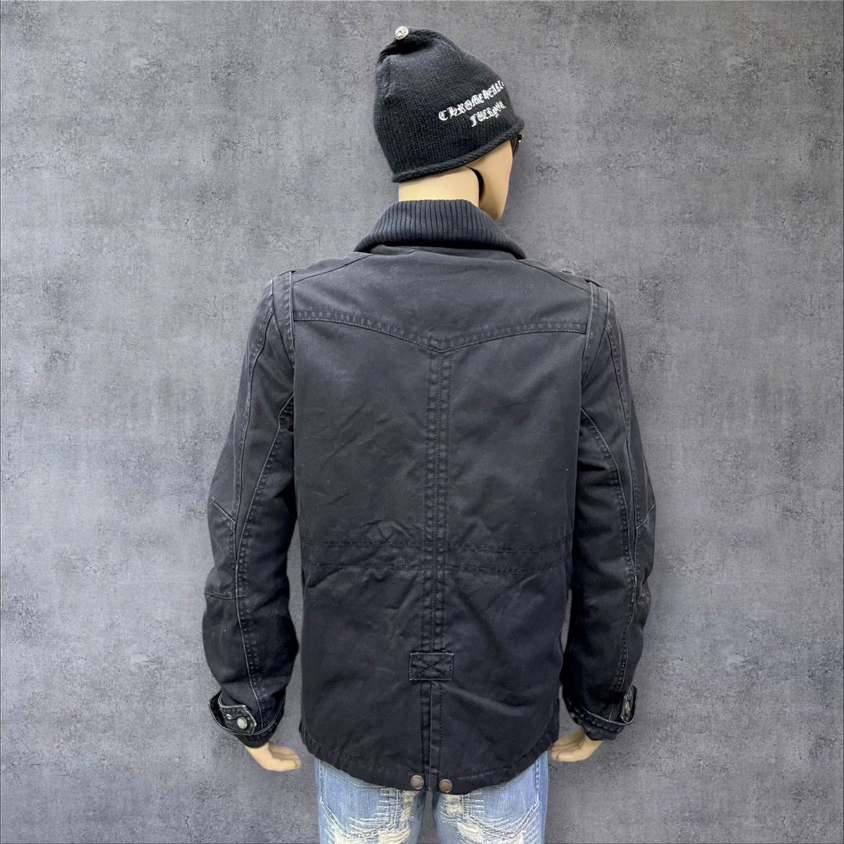 ROCKSMITH 🔥Grunge🔥Vintage Tough Jeansmith Rock & Roll Canvas Jacket Size US M / EU 48-50 / 2 - 4 Thumbnail