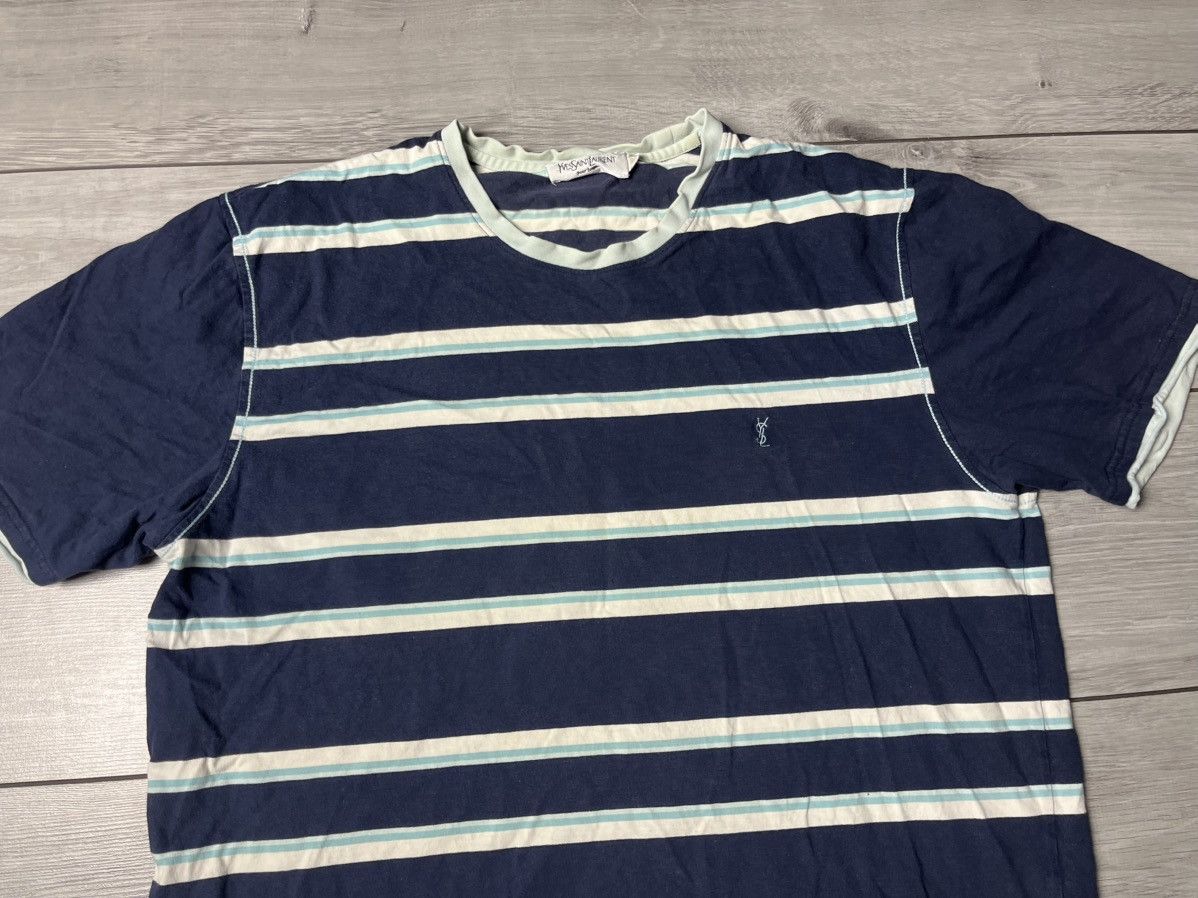 Yves Saint Laurent Yves saint Laurent Tshirt striped size XLarge Size US XL / EU 56 / 4 - 3 Thumbnail