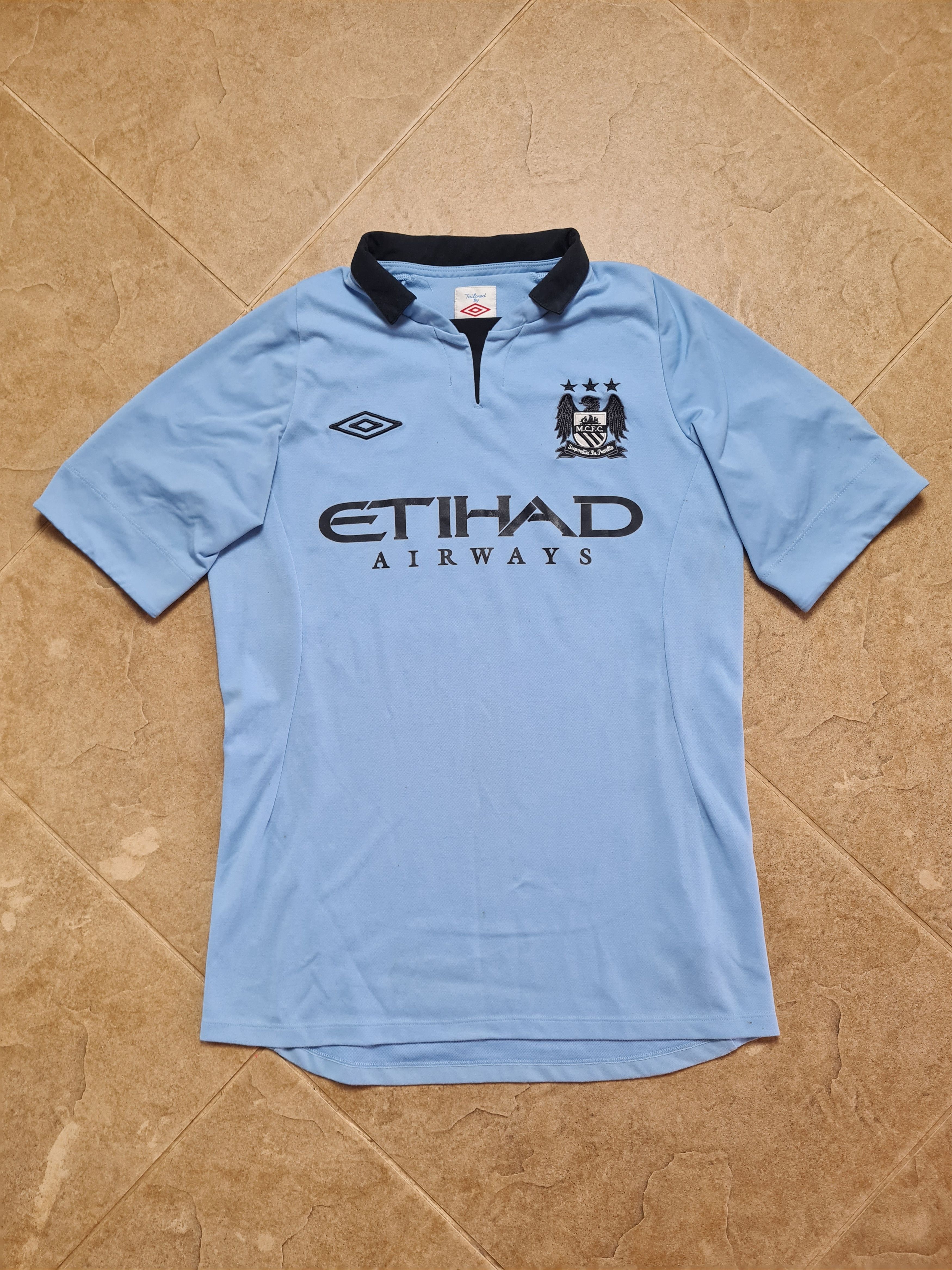 Umbro Manchester City 2012-2013 Home Kit Etihad Umbro Soccer Retro Size US M / EU 48-50 / 2 - 7 Thumbnail