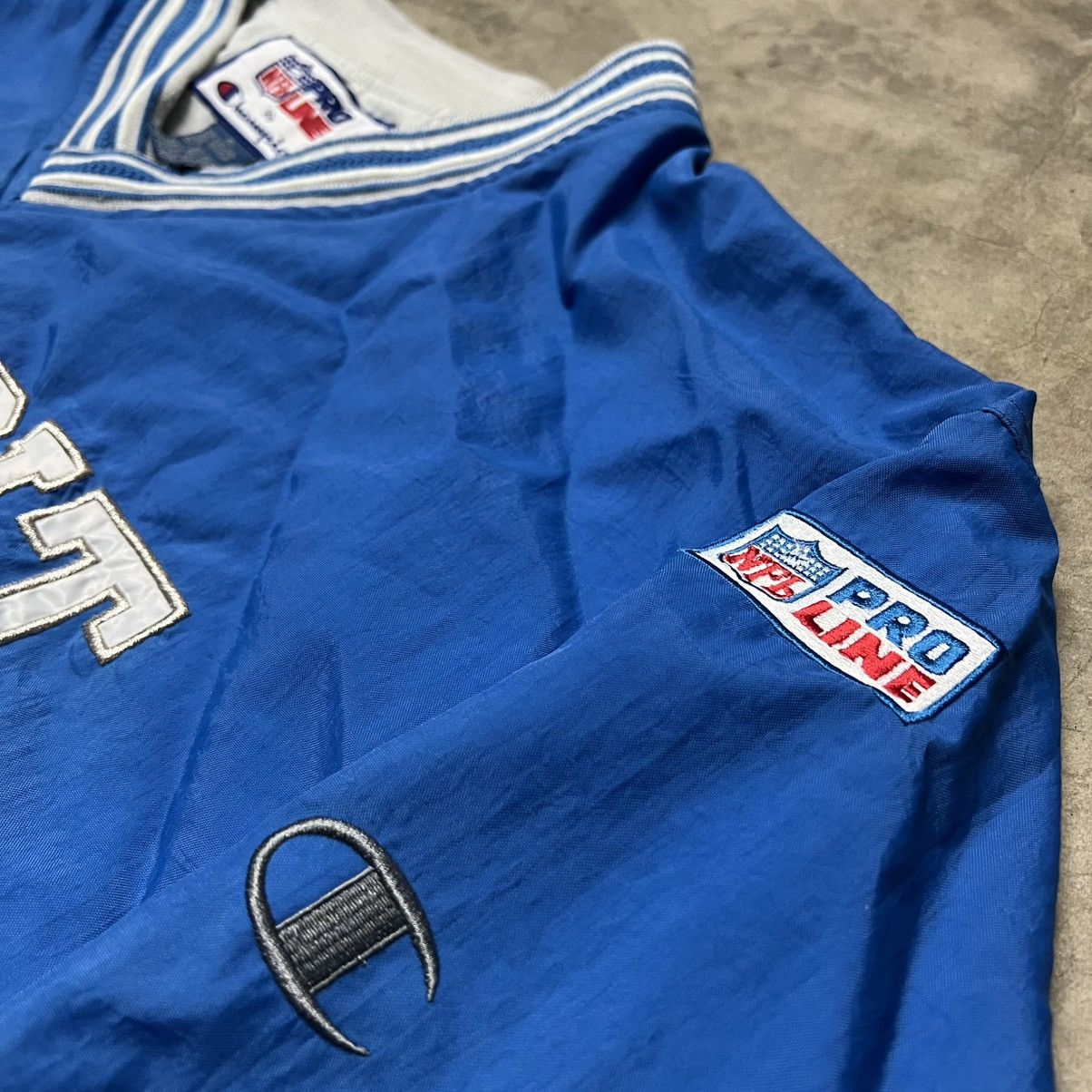 Champion × NFL × Vintage Vintage 90’s NFL Detroit Lions Windbreaker Champion Jersey Size US XL / EU 56 / 4 - 4 Thumbnail
