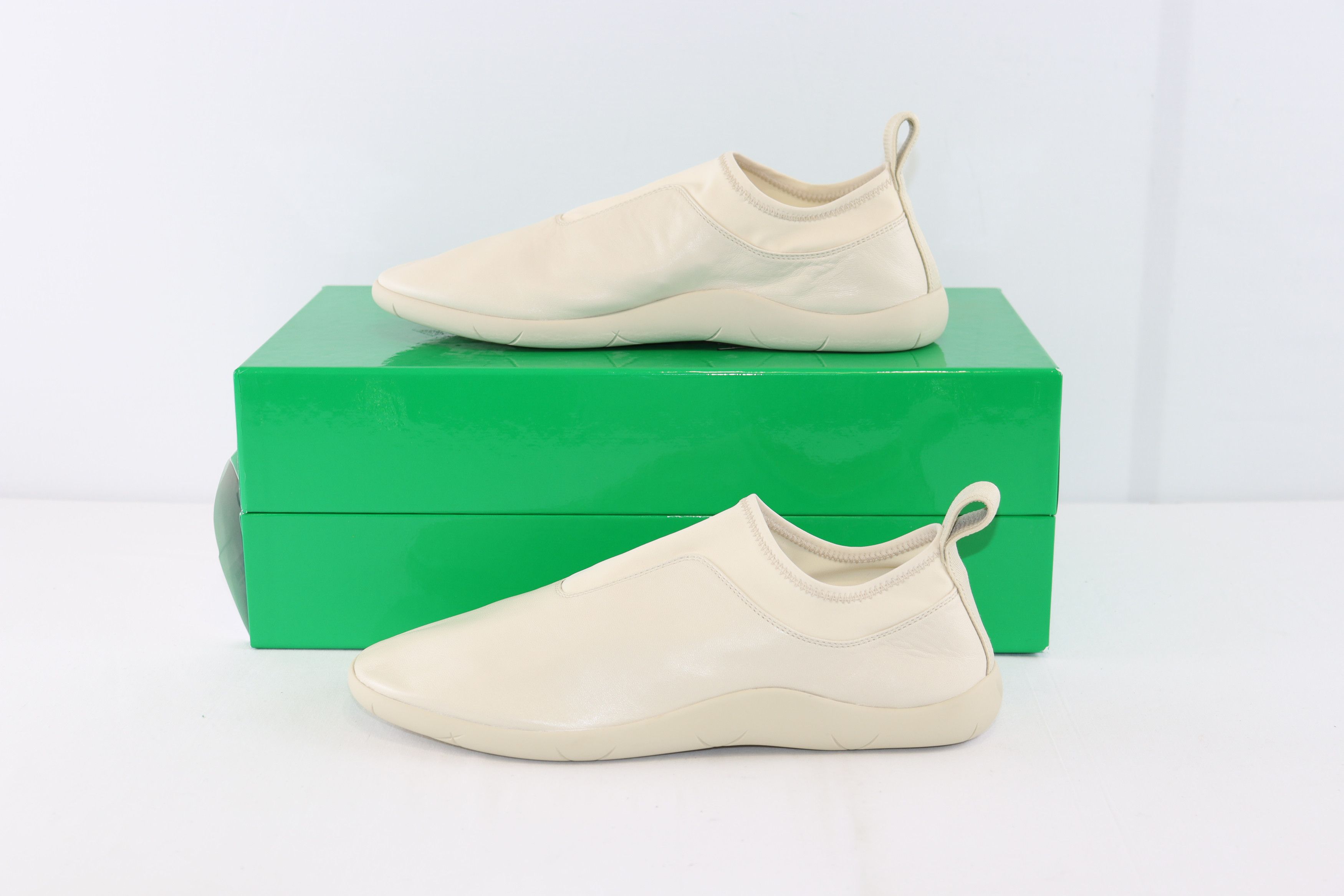 Bottega Veneta o1rshd1 Lagoon Nappa/Antares Fabric Sneakers in Sea salt Size US 8.5 / EU 41-42 - 16 Thumbnail
