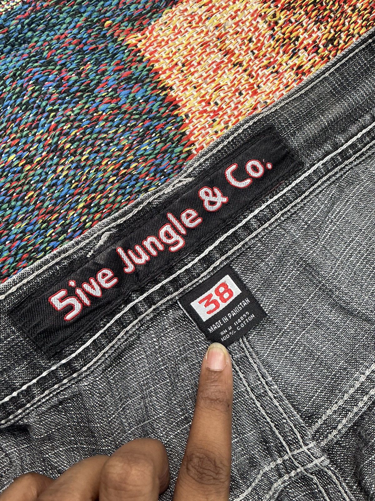 Other Vintage 5ive jungle & co embroidered denim Size US 40 / EU 56 - 9 Thumbnail