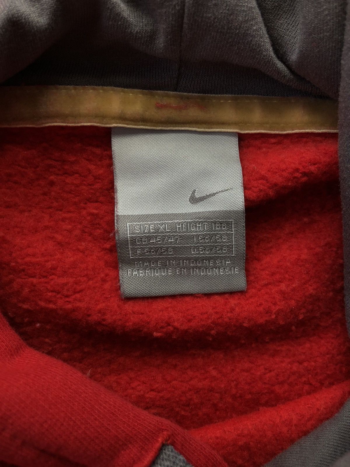 Nike × Vintage 🦀 NIKE TEAM RETRO HOODIE BIG SWOOSH LOGO Y2K 90’s Size US XL / EU 56 / 4 - 3 Thumbnail