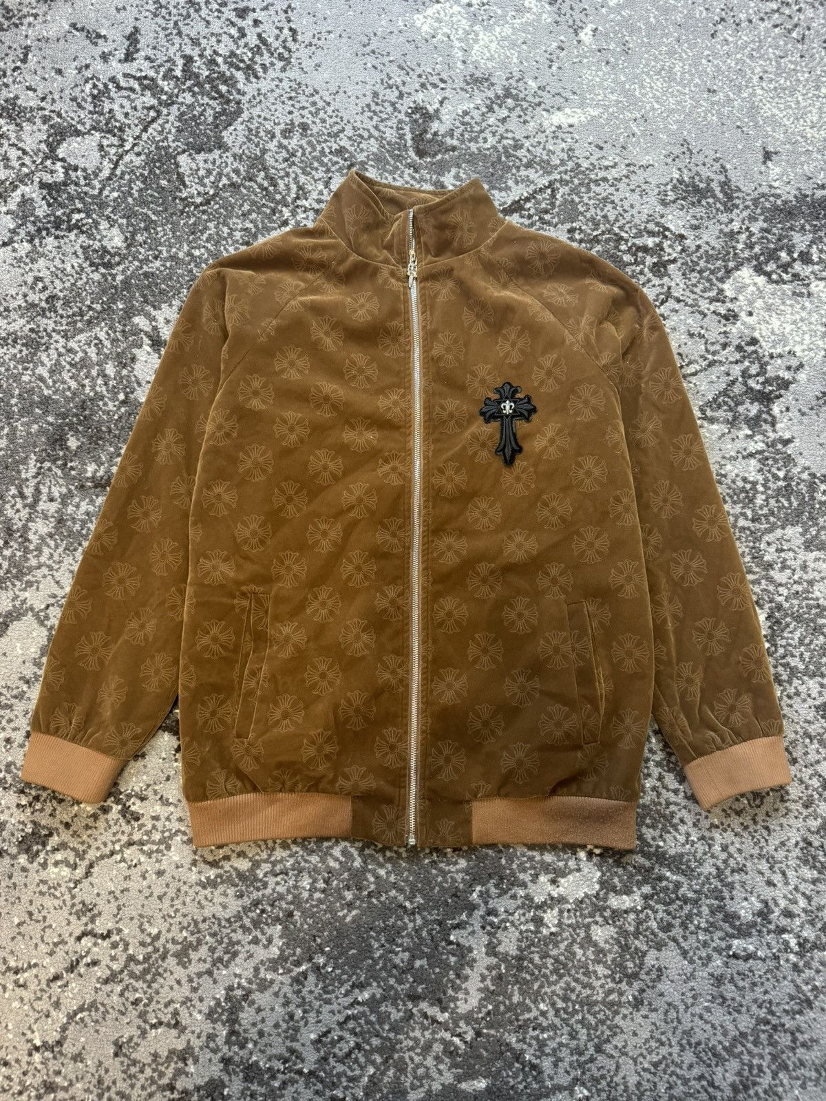 Japanese Brand Custom Velor Chrome Heart Style Cross Multilogo Adapted Size US M / EU 48-50 / 2 - 1 Thumbnail