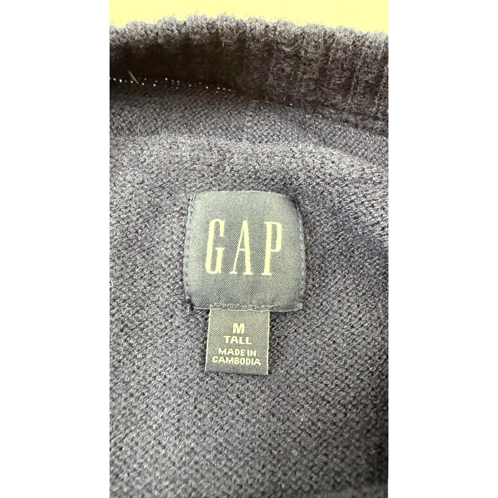 Gap Gap Sweater Womens MT Tall Navy Blue Merino Wool Blend Crewneck Knit Pullover Size M / US 6-8 / IT 42-44 - 4 Thumbnail