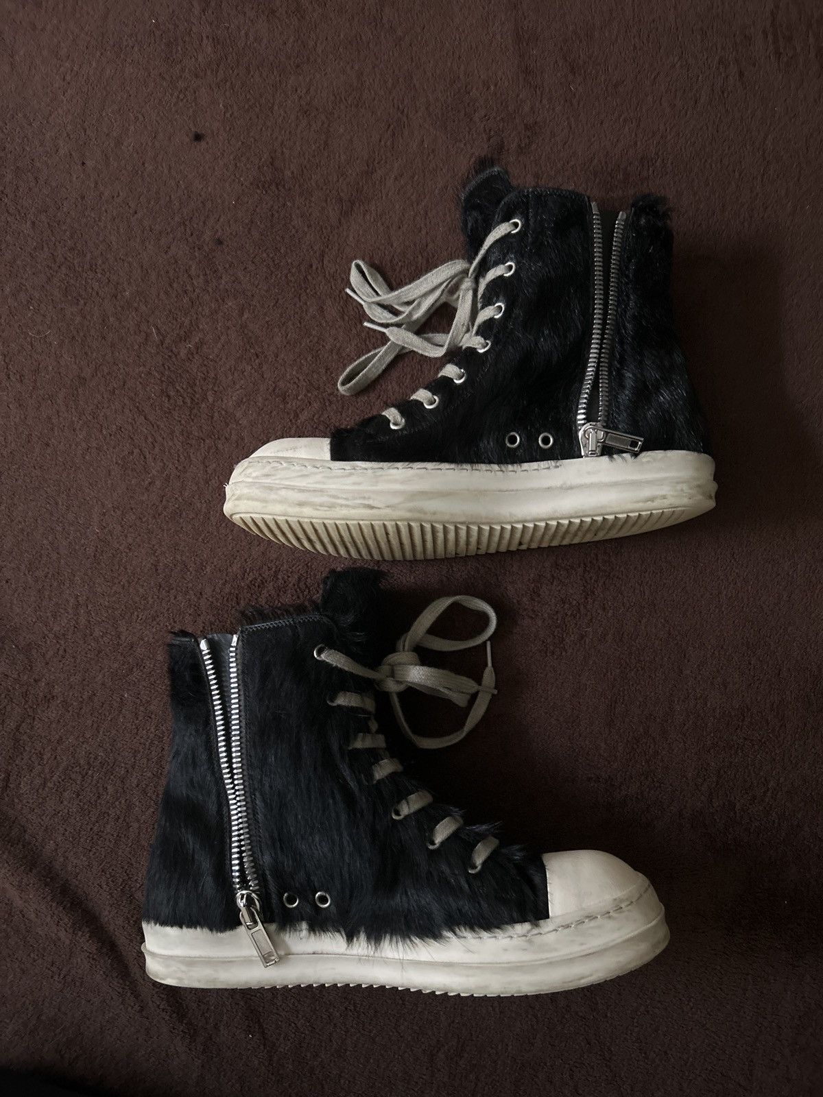 Rick Owens Rick Owens pony hair ramones Grailed