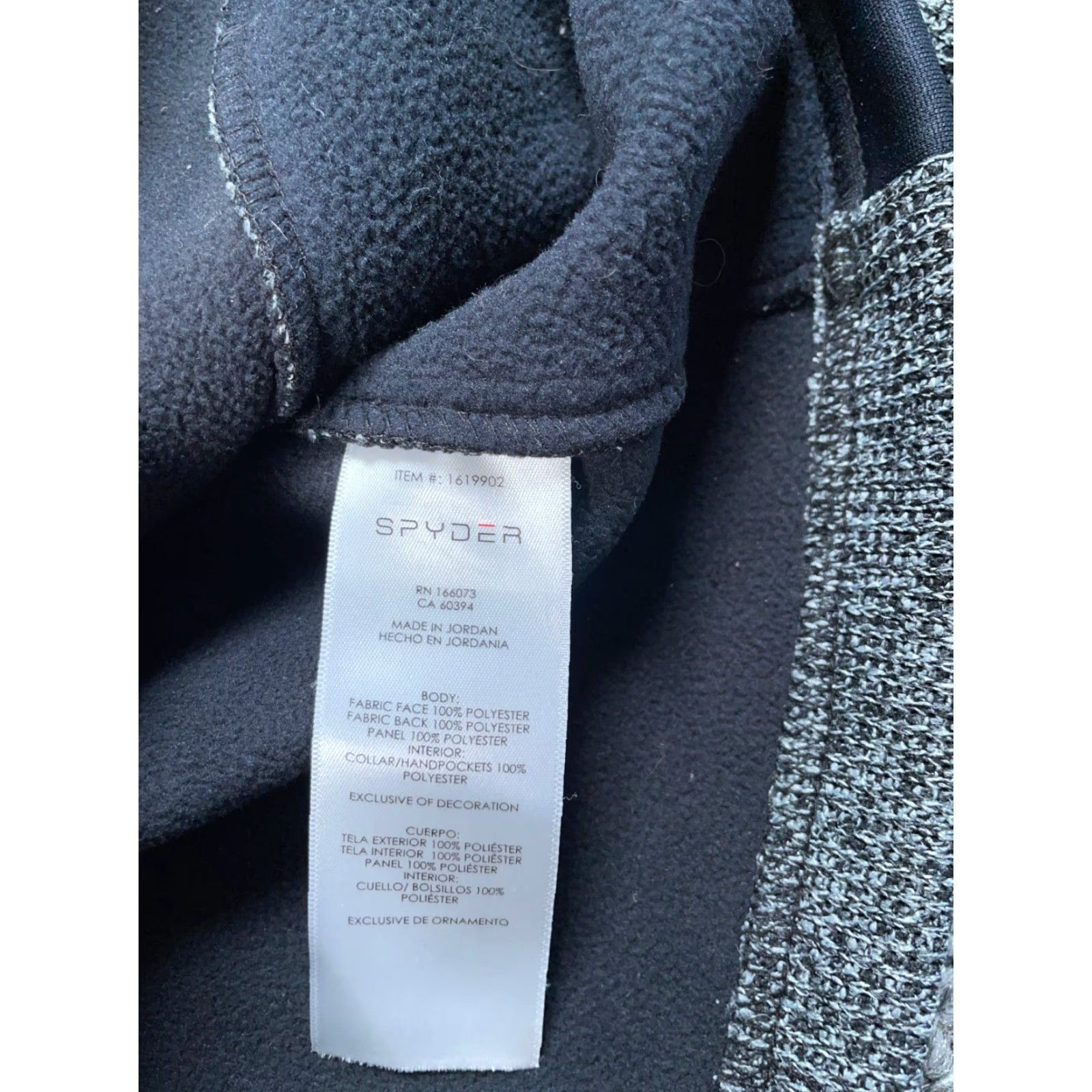 Spyder Spyder 1/4 Zip Marble Pullover Jacket Adult Medium Gray Black Mock Neck Ski Outdoors Size US M / EU 48-50 / 2 - 4 Thumbnail