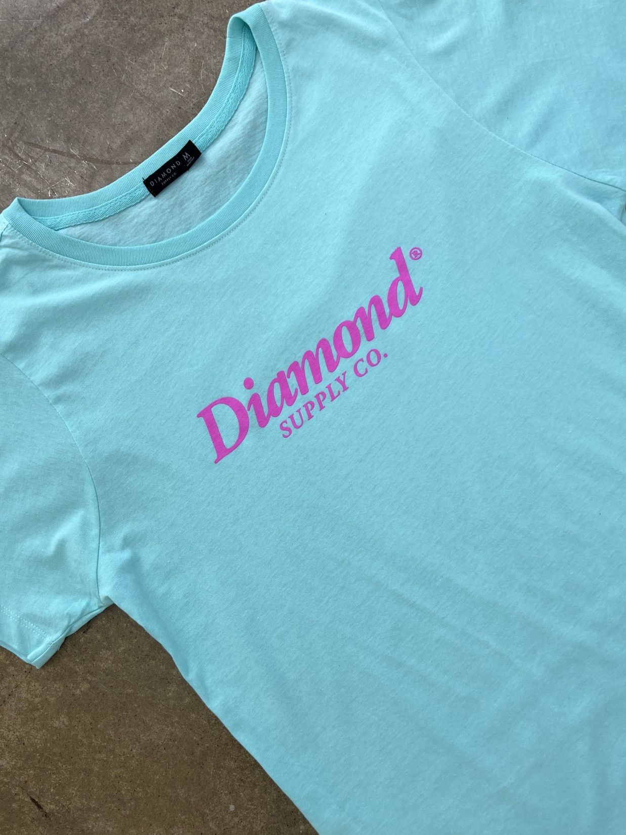 Diamond Supply Co. Diamond Supply Typeset BF Tee Blue Medium Size M / US 6-8 / IT 42-44 - 1 Thumbnail