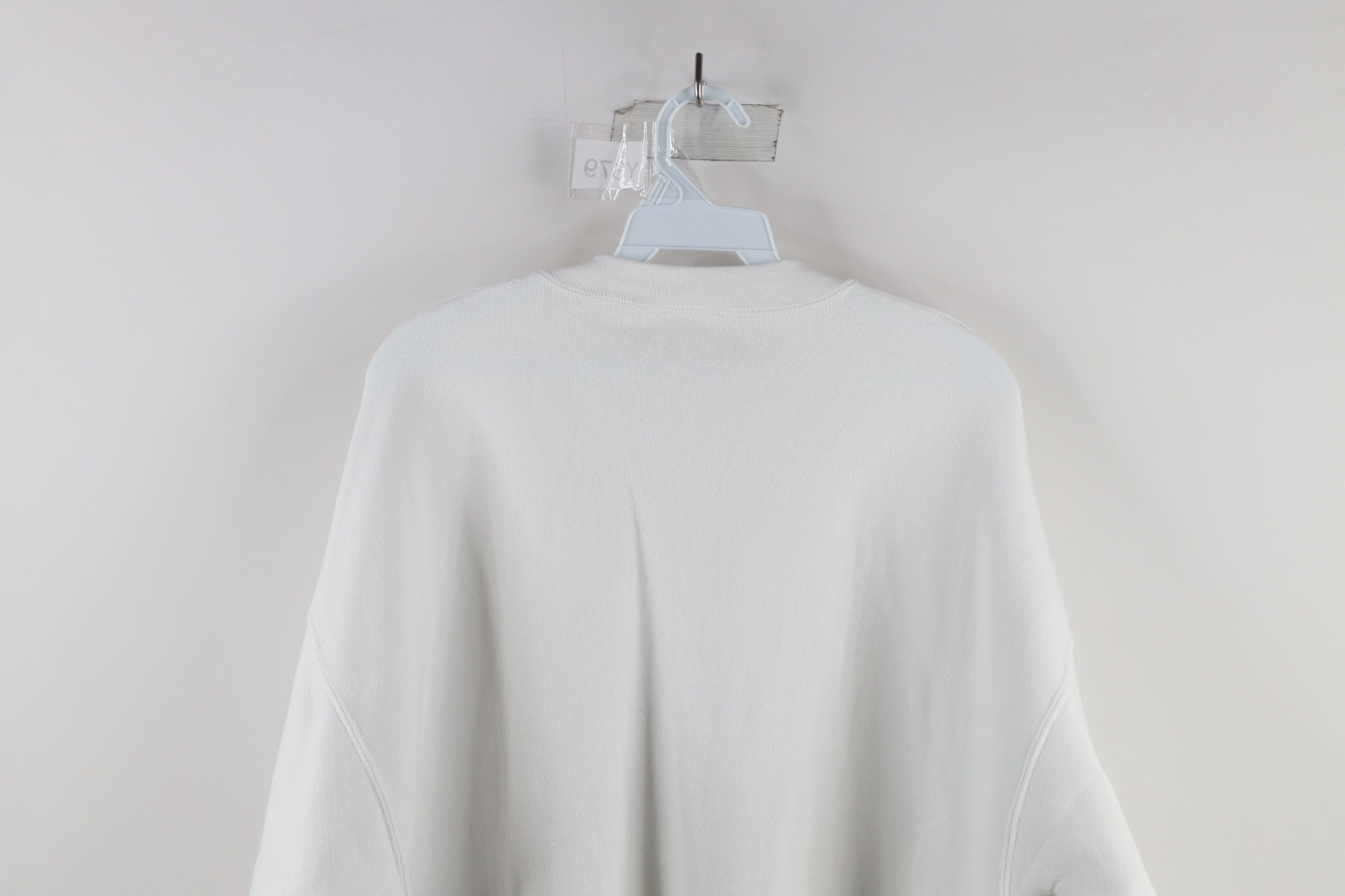 Vintage Vintage 90s Streetwear Large Blank Crewneck Sweatshirt White Size US L / EU 52-54 / 3 - 6 Thumbnail