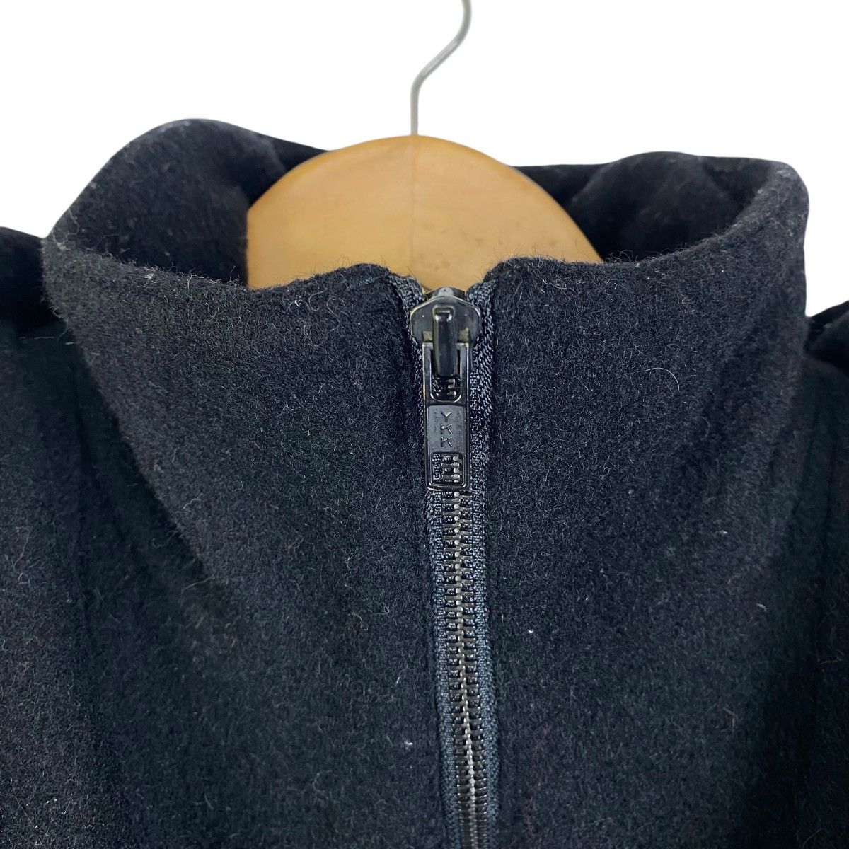 RAF SIMONS Autumn-Winter 2000-2001 Wool Hoodie Long Jacket