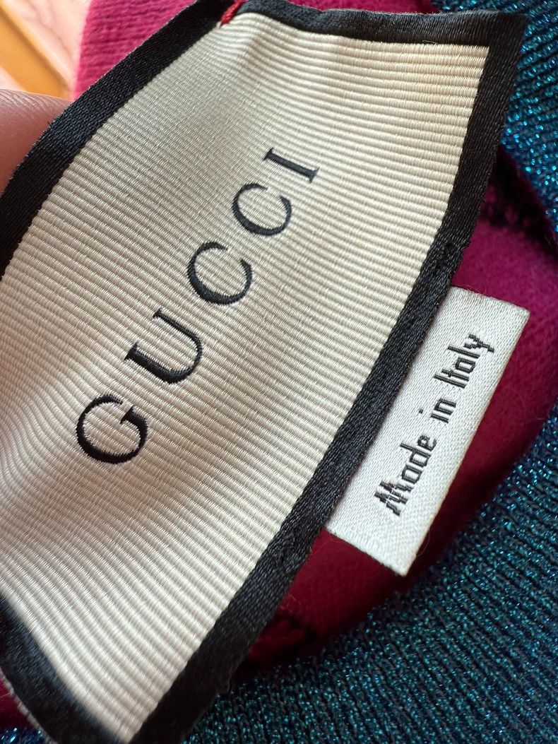 Gucci Gucci Cat pattern knitted wool sweater 2502-Nextarrow Size US XS / EU 42 / 0 - 7 Thumbnail