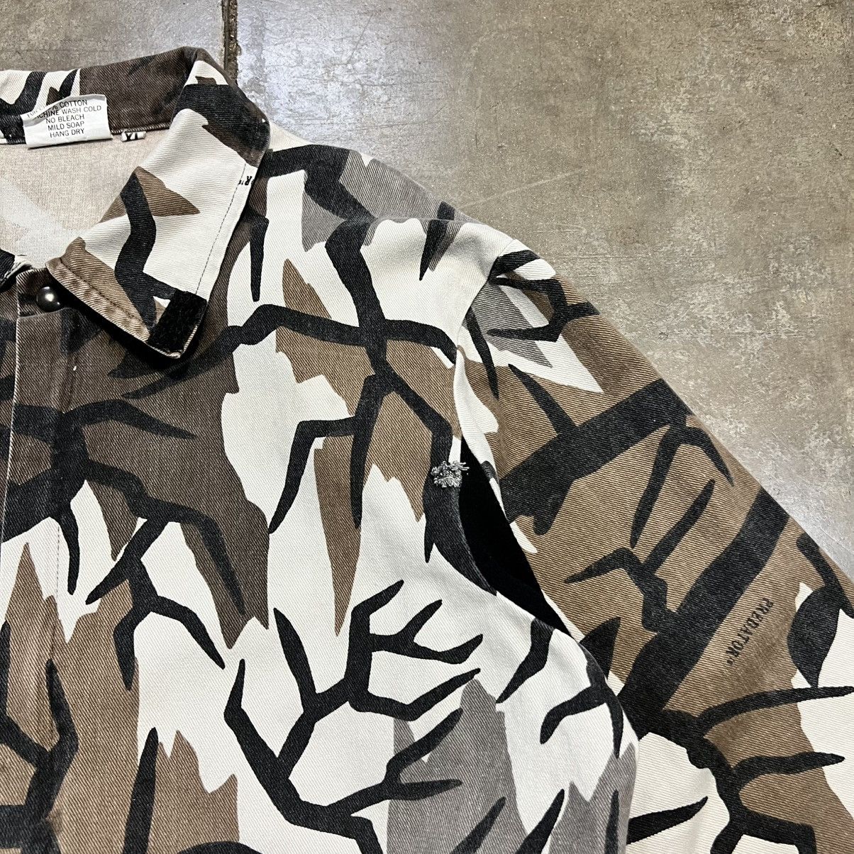 Vintage Vintage 90s Cropped Workwear Jacket Camo Utility Boxy USA Size US XL / EU 56 / 4 - 4 Thumbnail