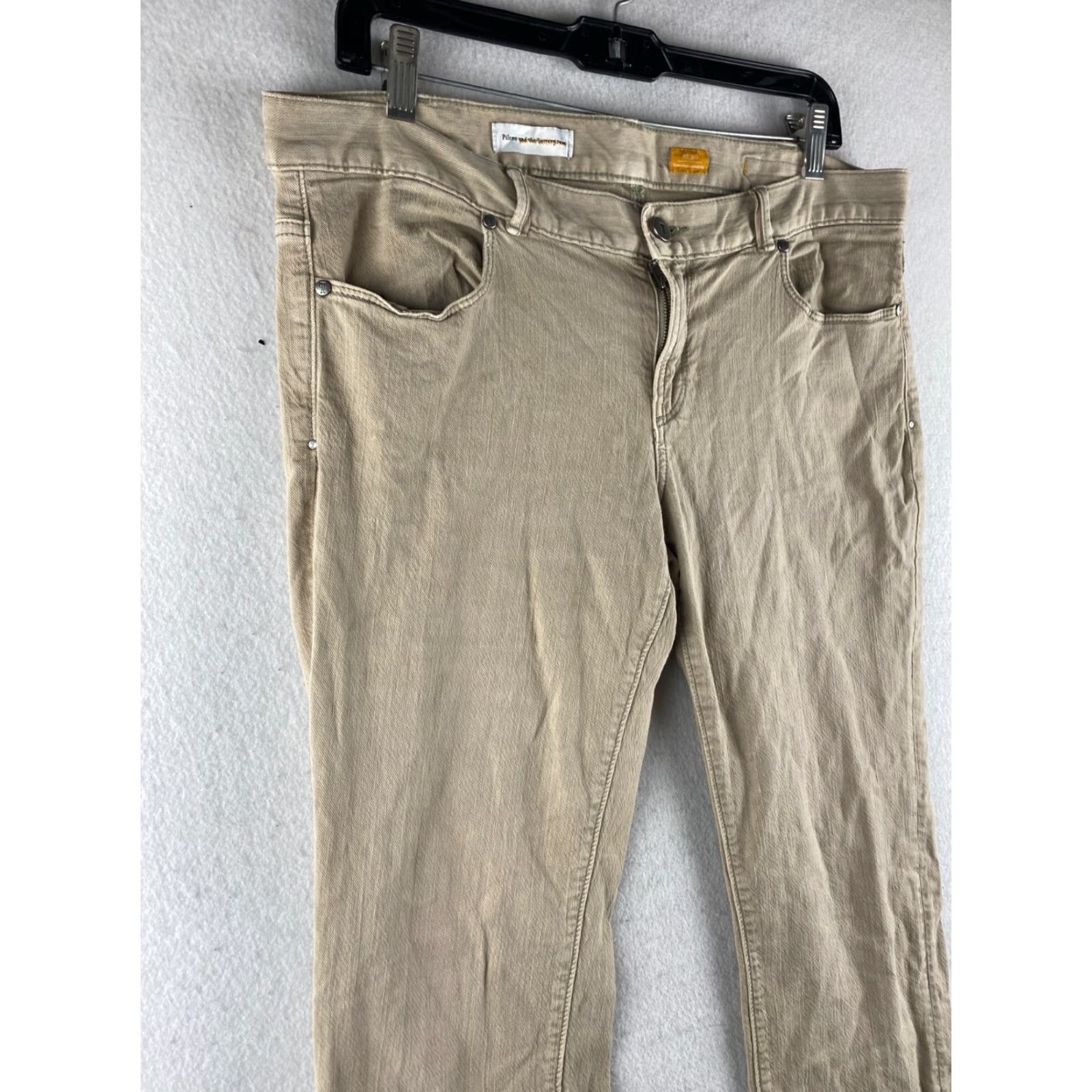 Vintage Pilcro and the Letterpress Jeans Womens 30 Beige Straight Leg Low-Rise Denim Shirt? Size 30" / US 8 / IT 44 - 3 Thumbnail