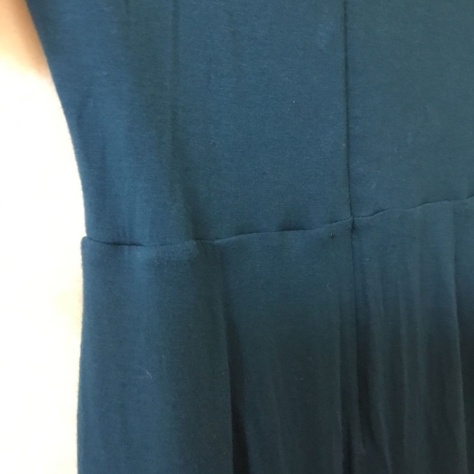 Loft LOFT Teal Wrap-Style Midi Dress Size S / US 4 / IT 40 - 7 Thumbnail