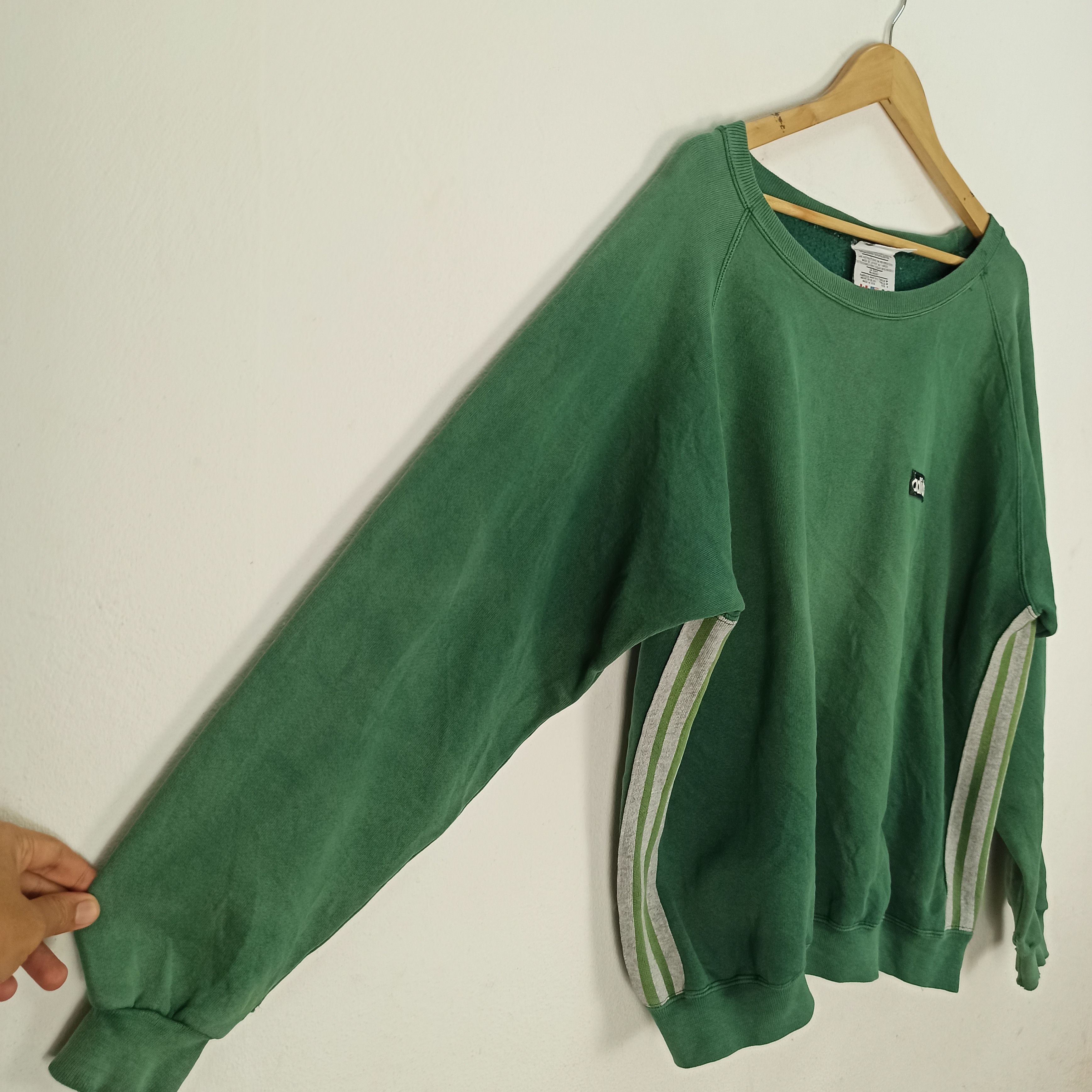 Adidas Vintage Distressed Adidas Sweatshirt Made in Usa Size US L / EU 52-54 / 3 - 3 Thumbnail