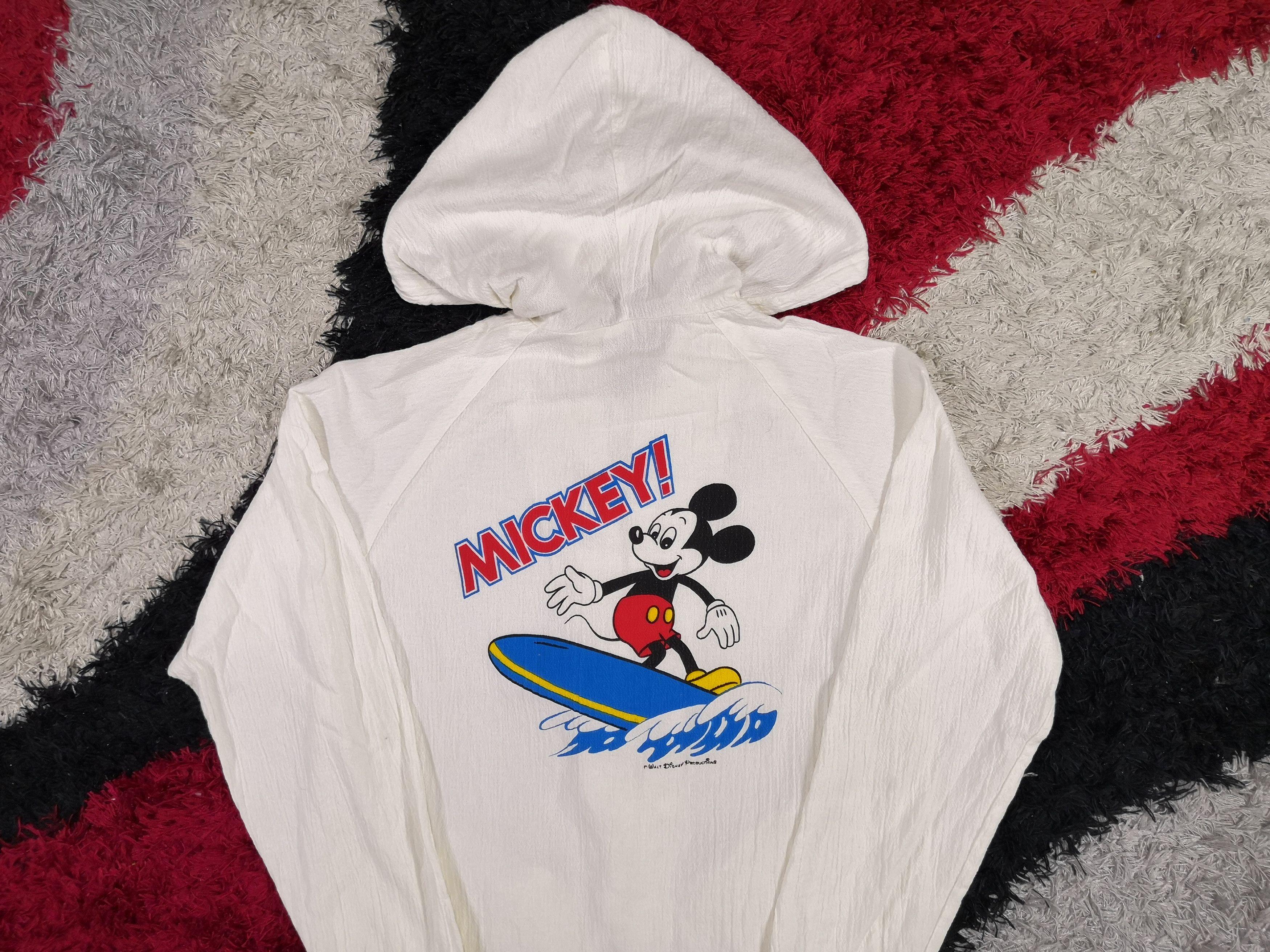 Cartoon Network × Mickey Mouse × Vintage Vintage Mickey Mouse Jacket Surfing Hoodies Zipper Jacket Size S / US 4 / IT 40 - 5 Thumbnail