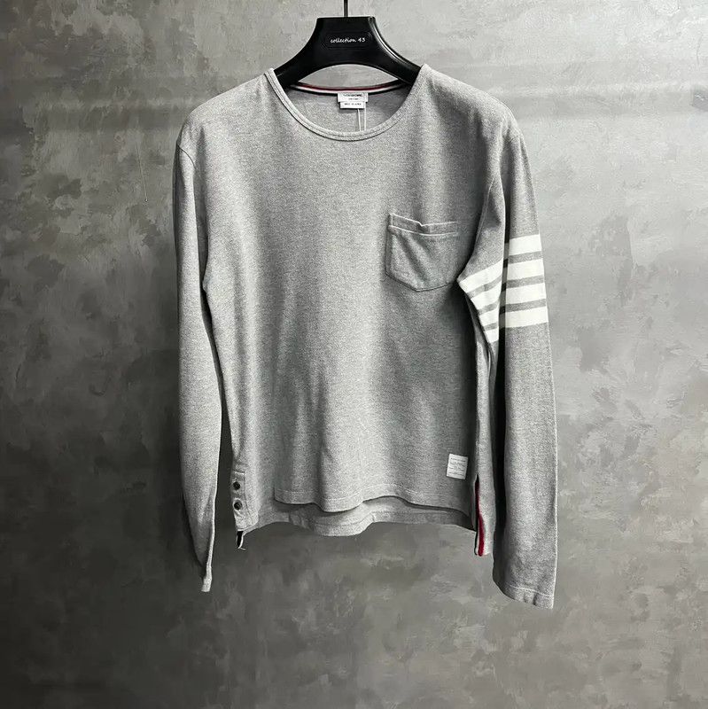 Thom Browne Women's Gray Cotton Sweatshirt 0089