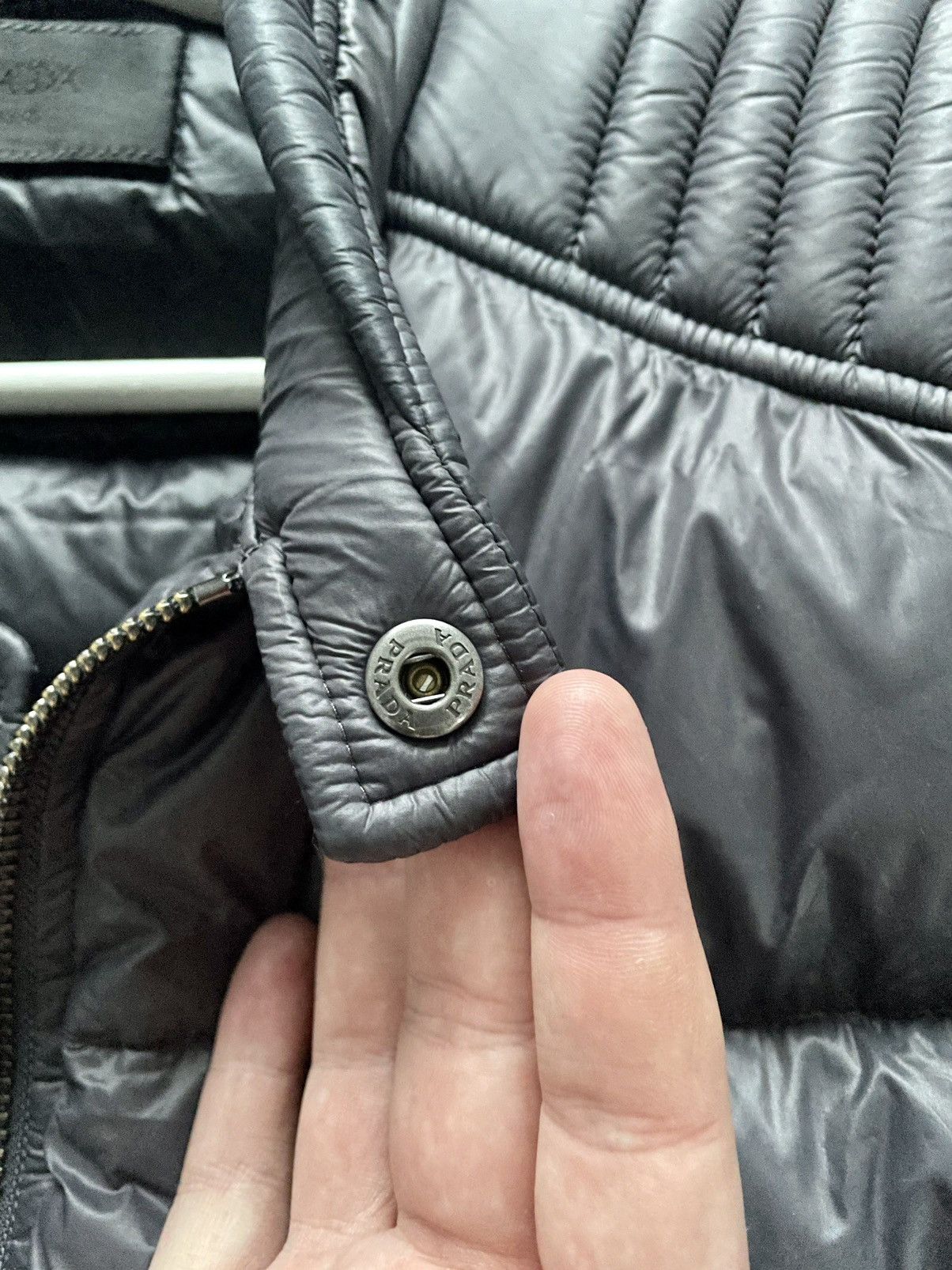 Prada Prada Quilted Sport Biker Down Puffer Moto Jacket Size 52 Size US L / EU 52-54 / 3 - 10 Thumbnail