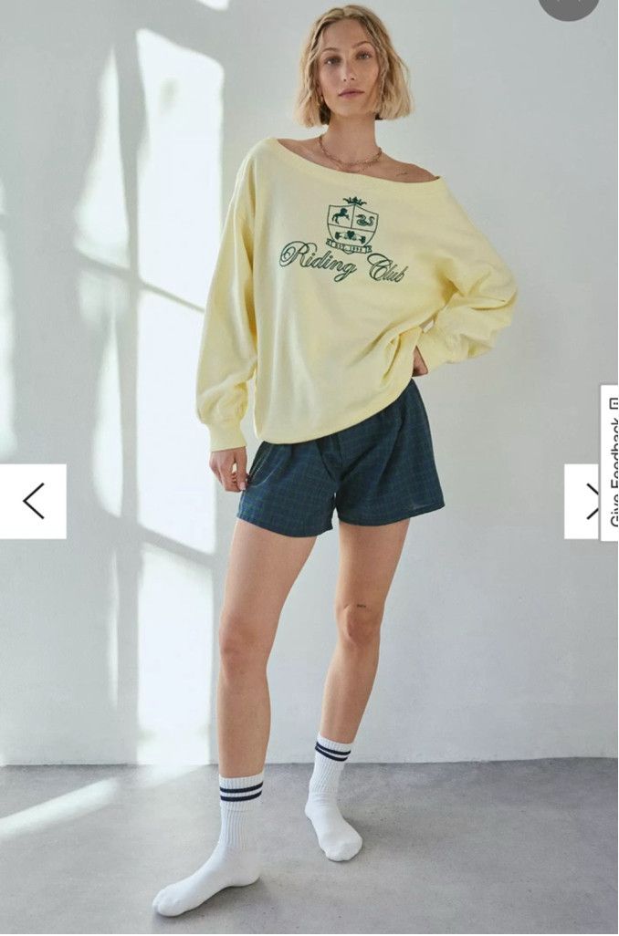 Designer NWOT Out From Under Imani Sweatshirt Size Small Yellow Size S / US 4 / IT 40 - 2 Thumbnail