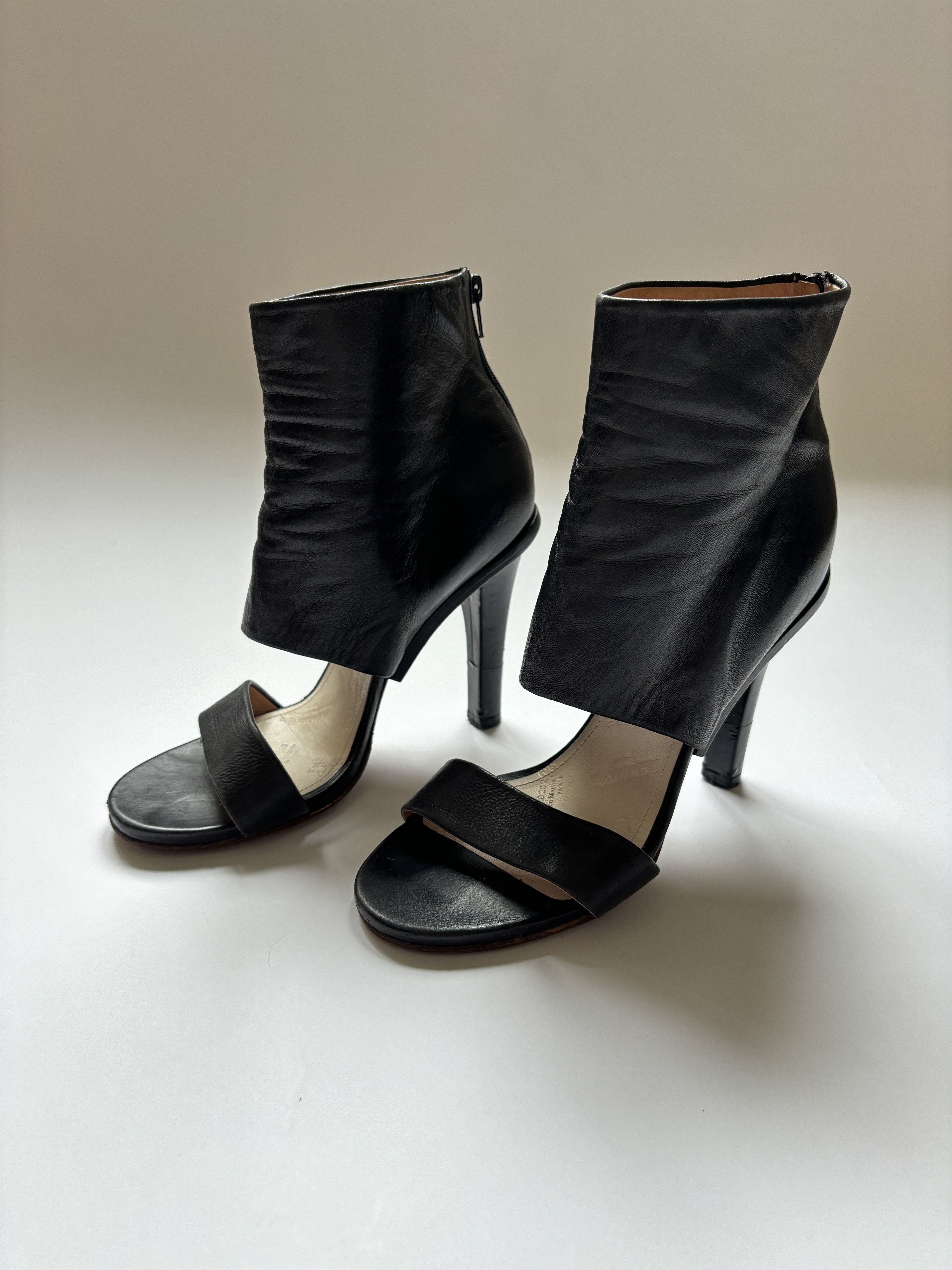 Maison Margiela ⚡️QUICK SALE⚡️Margiela Black Heeled Cut-Out Sandal Boots Size US 7 / IT 37 - 2 Thumbnail