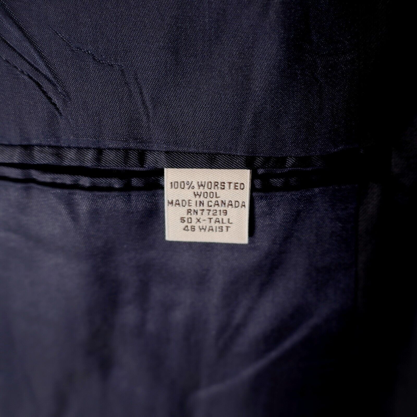 Pronto Uomo Pronto Uomo Comfort Stretch Worsted Wool Black 2 Button Suit Size 48L - 10 Thumbnail