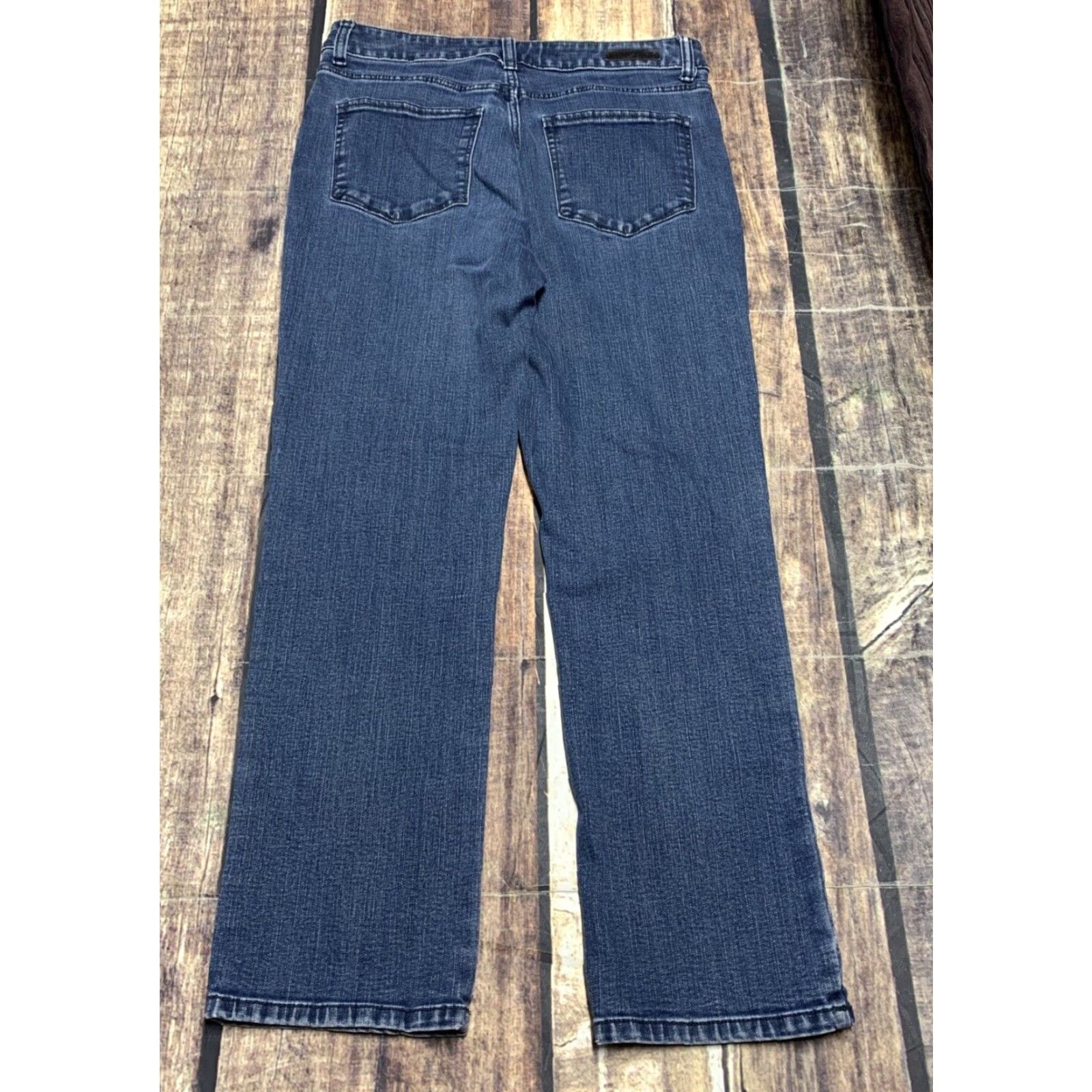 Lee Lee Classic Fit Straight Leg Denim Blue Jeans Women's 32 x 26 Mid Rise READ Size 24" / US 00 / IT 34 - 7 Thumbnail