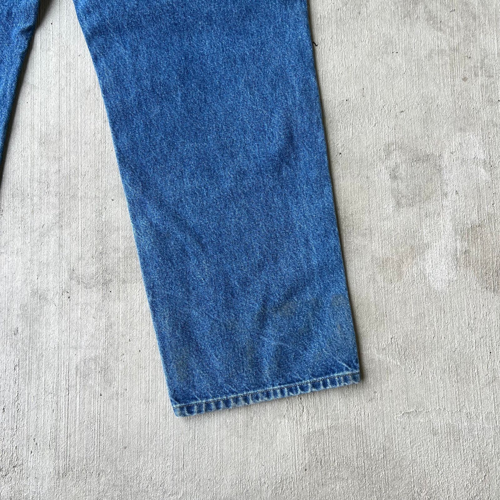 Carhartt × Vintage Carhartt blue denim jeans double knee work carpenter pants Size US 36 / EU 52 - 7 Thumbnail