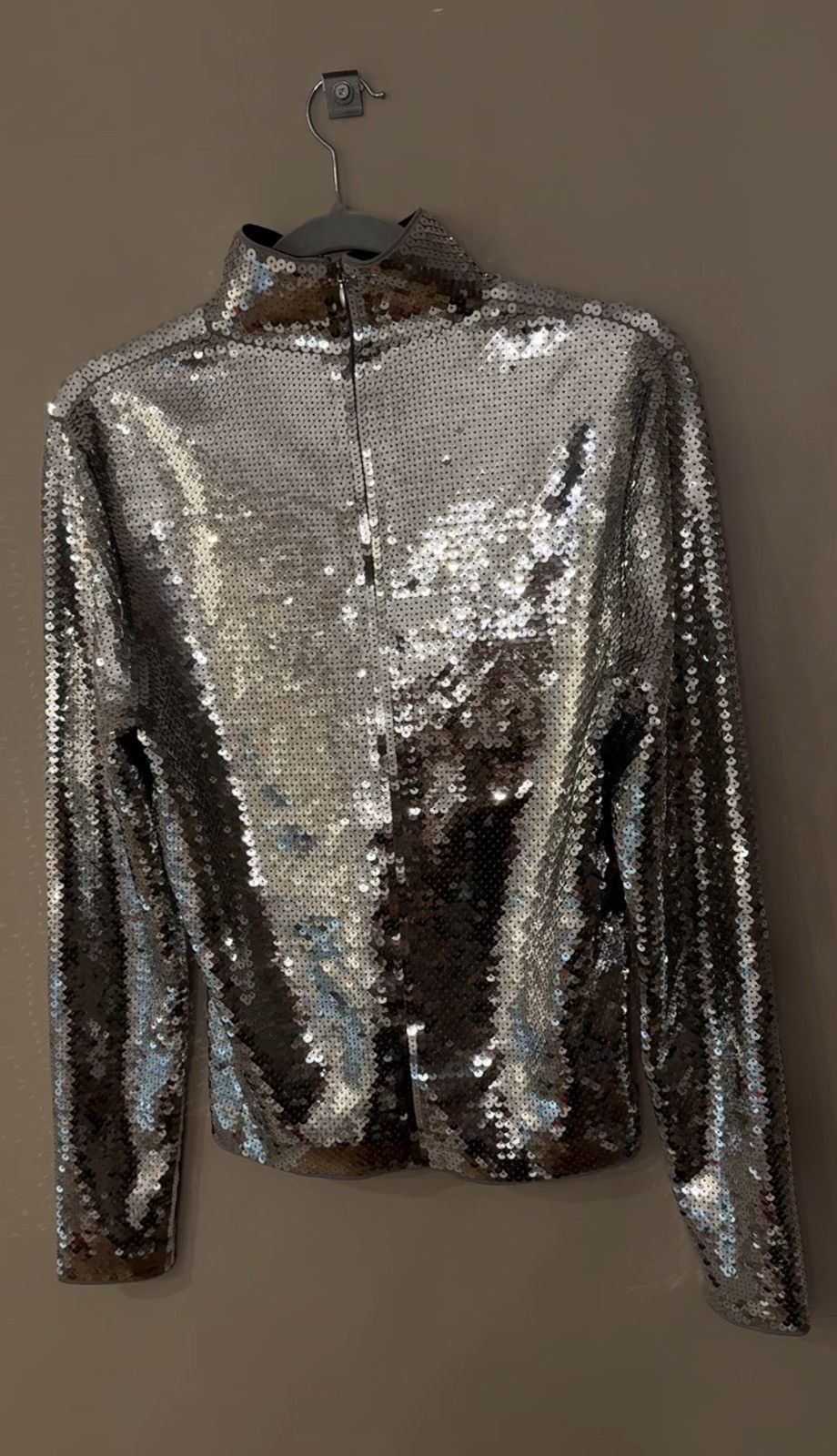 Designer GRAIL !!! H&M x Rabanne silver zip 1/4 very rare Size US M / EU 48-50 / 2 - 8 Thumbnail