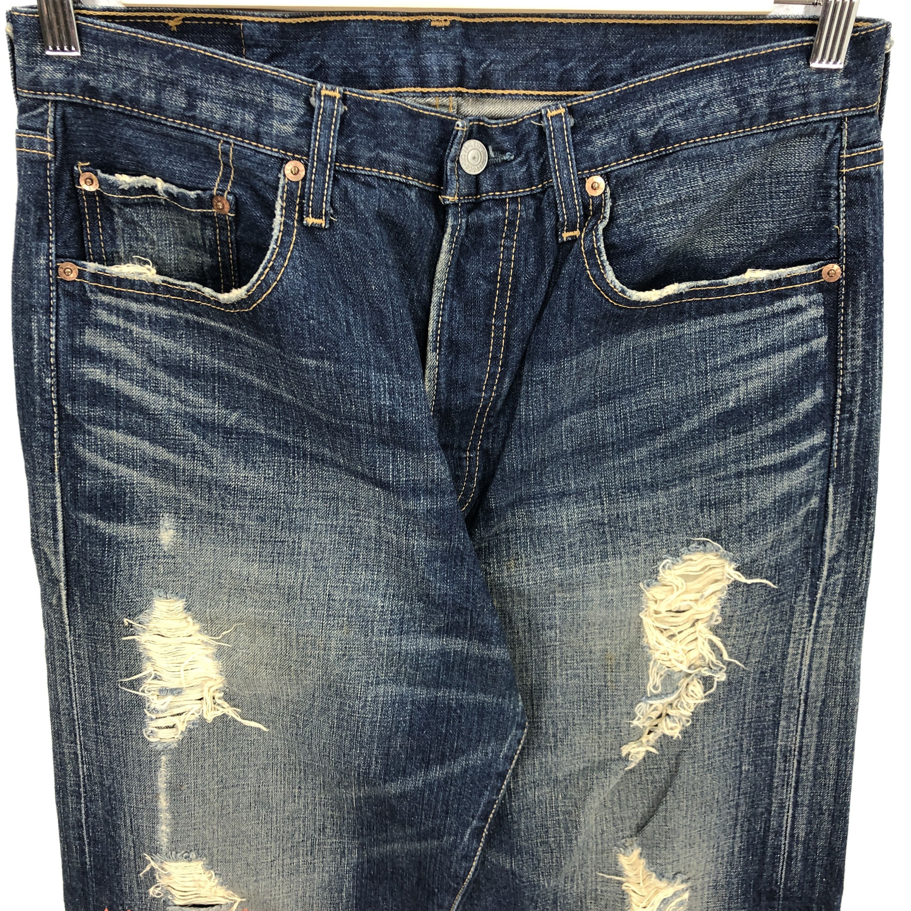 Levi's Vintage Levis 501 Jeans Levi's 501 Distressed Denim Pants Size US 32 / EU 48 - 4 Thumbnail