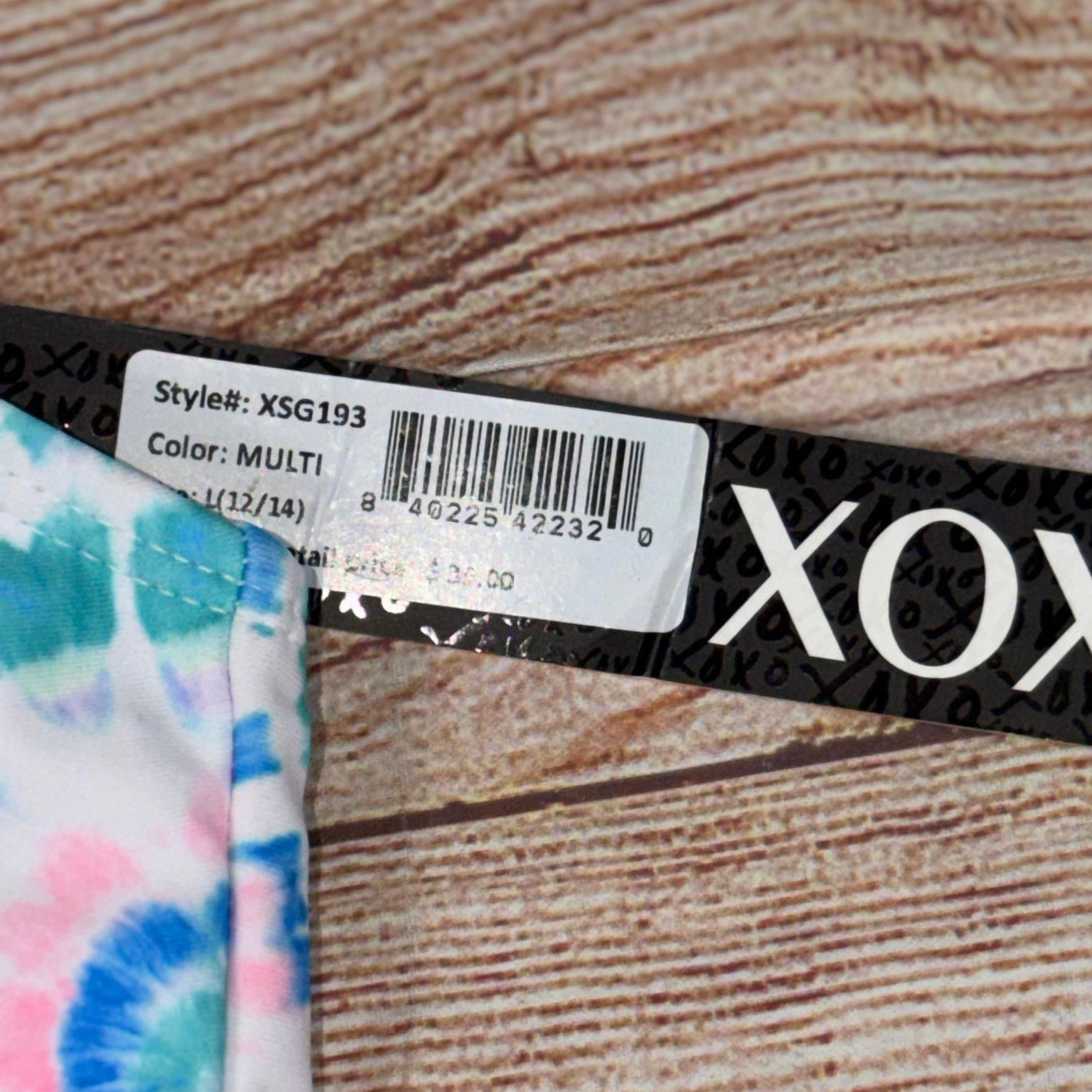 XOXO XOXO Girls Tie-Dye Halter Swim Top NWT Size 12/14 Size ONE SIZE - 5 Thumbnail