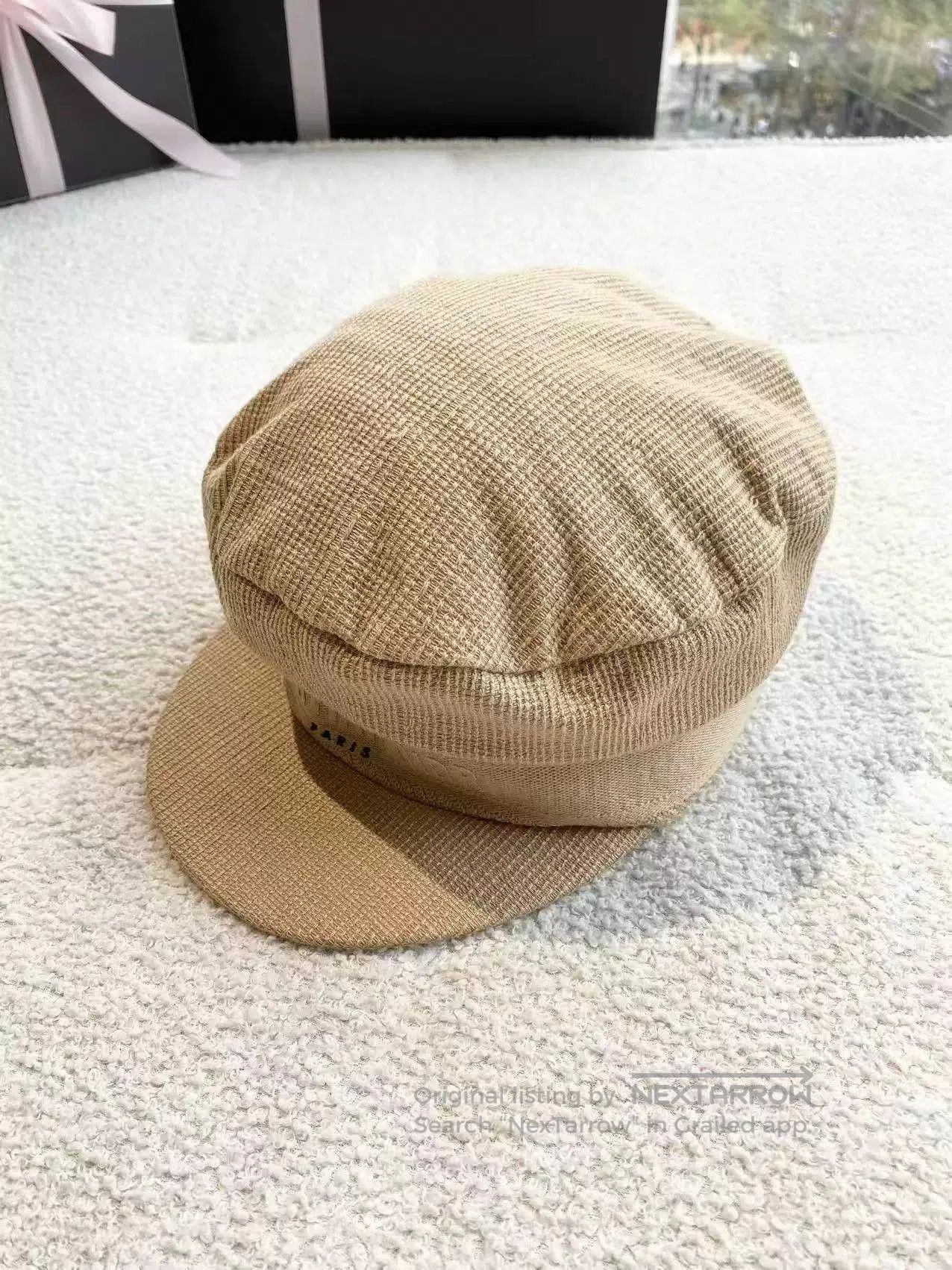 Dior Dior Beige Cotton Logo Newsboy Cap. Size ONE SIZE - 1 Thumbnail