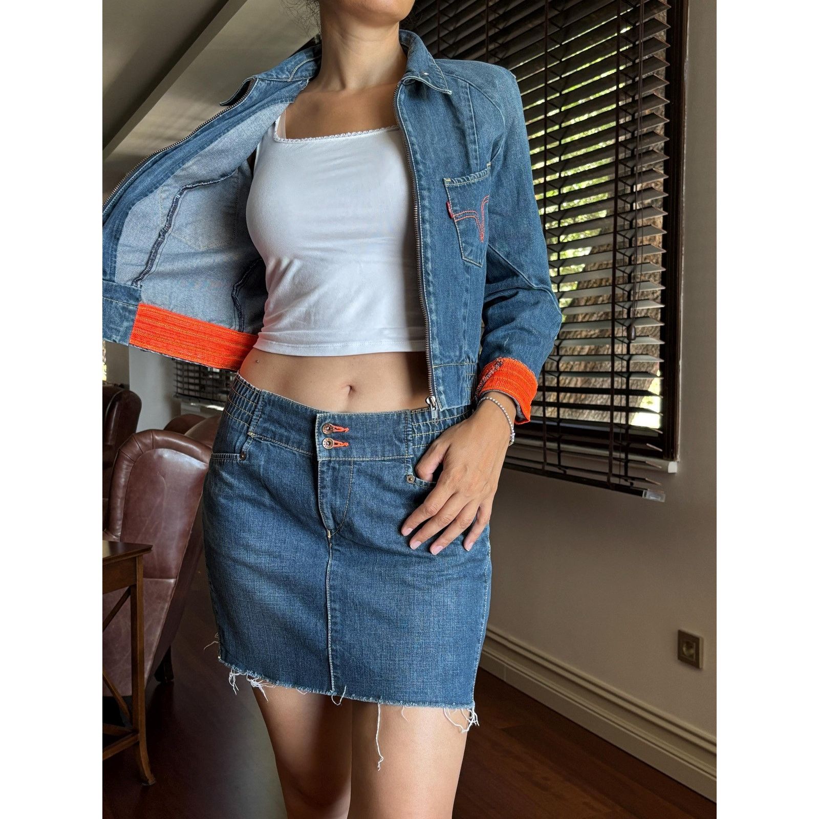 Levi's Levi's Engineered Archive Jacket Red Tab Y2K Cropped Zip S Size US S / EU 44-46 / 1 - 2 Thumbnail