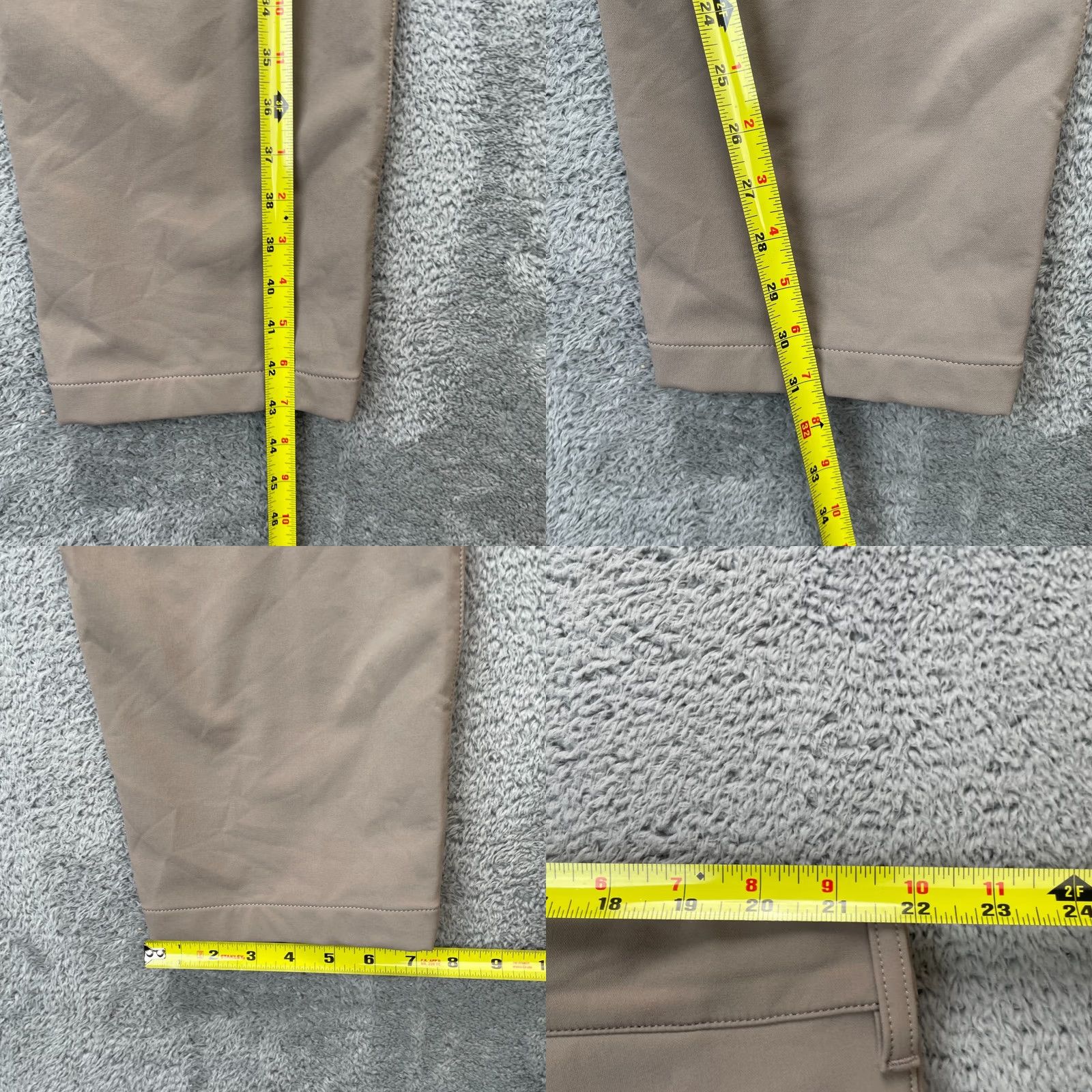 Uniqlo Uniqlo Pants Mens 3XL Beige Heattech Nylon Stretch Tapered Leg Ripstop Casual Travel City Logo Size US 39 - 8 Thumbnail