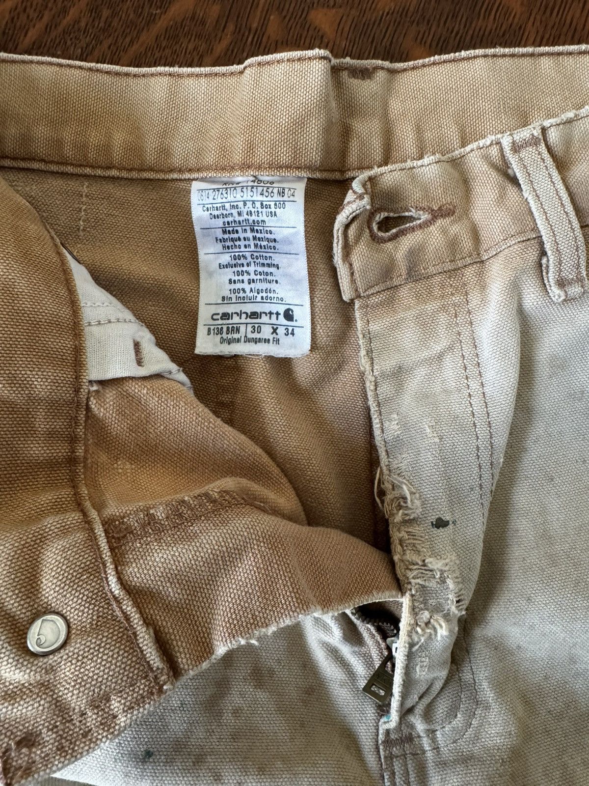 Carhartt Doublefront Canvas Work Pants Size US 30 / EU 46 - 12 Thumbnail