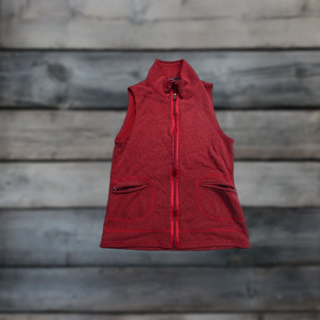 Logo 7 Kuhl Vest Womens Medium Red Fleece Hiking Outdoors Soft Logo Warm Zip Short Sleeveless All Seasons Womens M Red Outdoor Vest Size M / US 6-8 / IT 42-44 - 1 Thumbnail