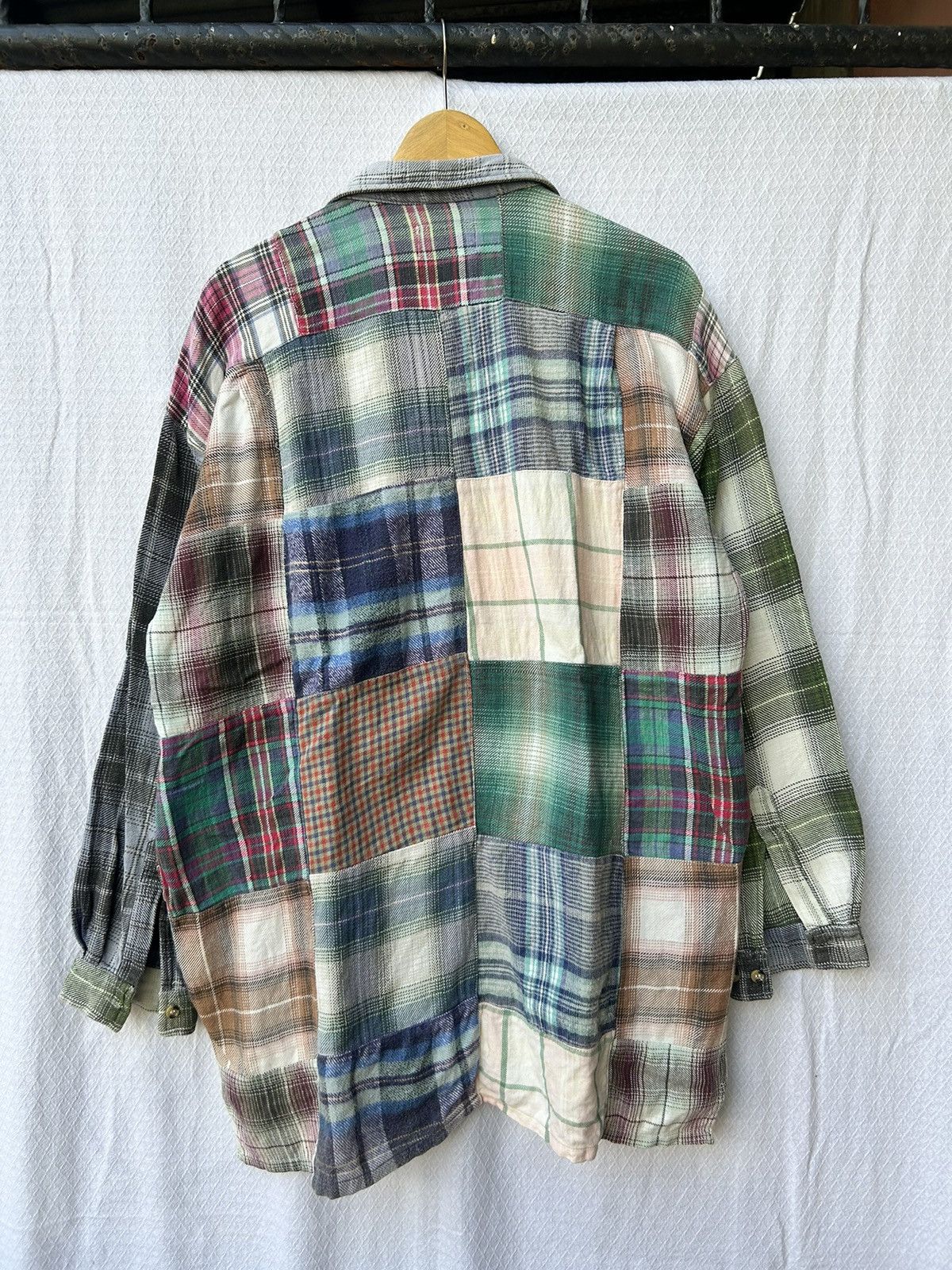 20471120 × Beauty Beast × Japanese Brand 💸BINDINGOFFER💸Redison japanese patchwork longsleeve shirt Size US XL / EU 56 / 4 - 5 Thumbnail