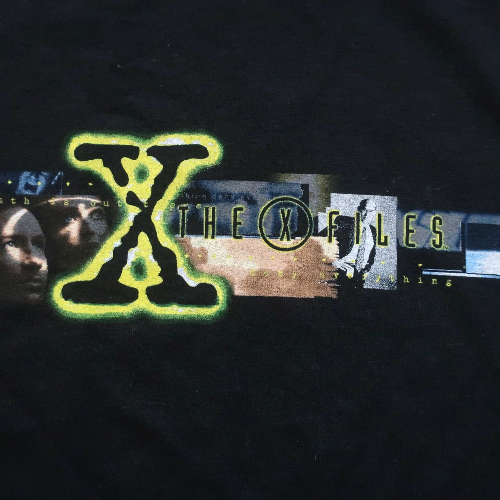 Vintage VINTAGE Fox X-Files TV Promo Shirt Mens Large Black 90s Shirt, TV Promo, 90s Theme, Vintage Size US L / EU 52-54 / 3 - 3 Thumbnail