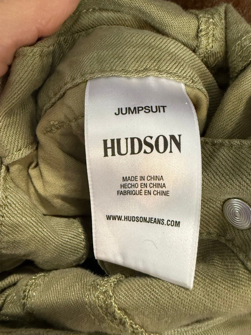 Hudson Women's Hudson Green Puff Sleeve Utility Romper M Size 33" - 11 Thumbnail