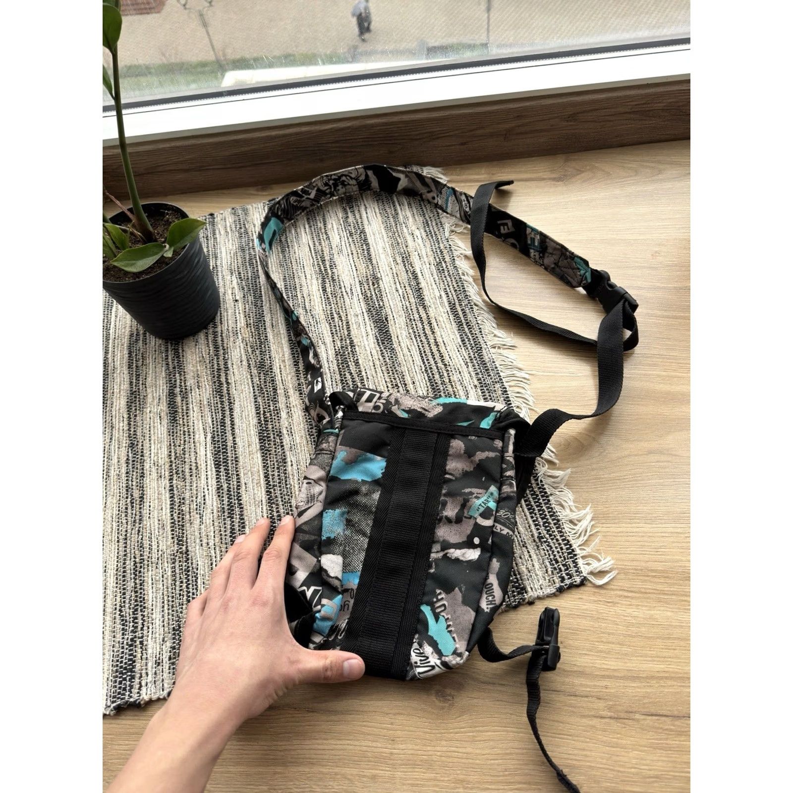 Diesel VINTAGE Diesel Messenger Bag/Shoulder Crosboddy 90s Green Cotton Men Medium 90s Punk Retro Streetwear bag Size ONE SIZE - 6 Thumbnail