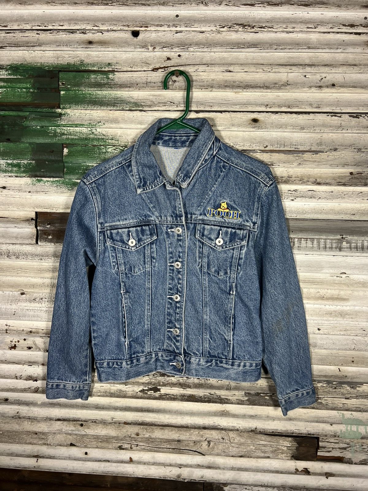 Disney × Vintage Vintage Winnie the Pooh Denim Jacket Size S / US 4 / IT 40 - 1 Thumbnail